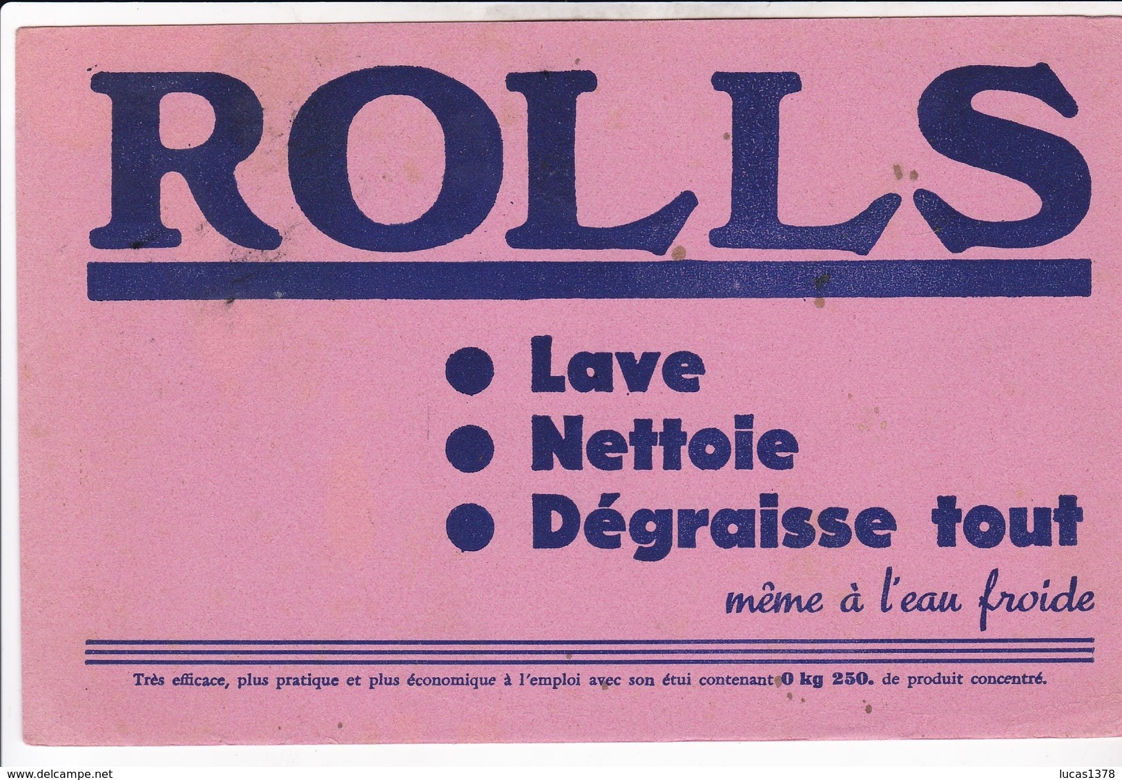 ROLLS / LAVE / NETTOIE / DEGRAISSE - Produits Ménagers
