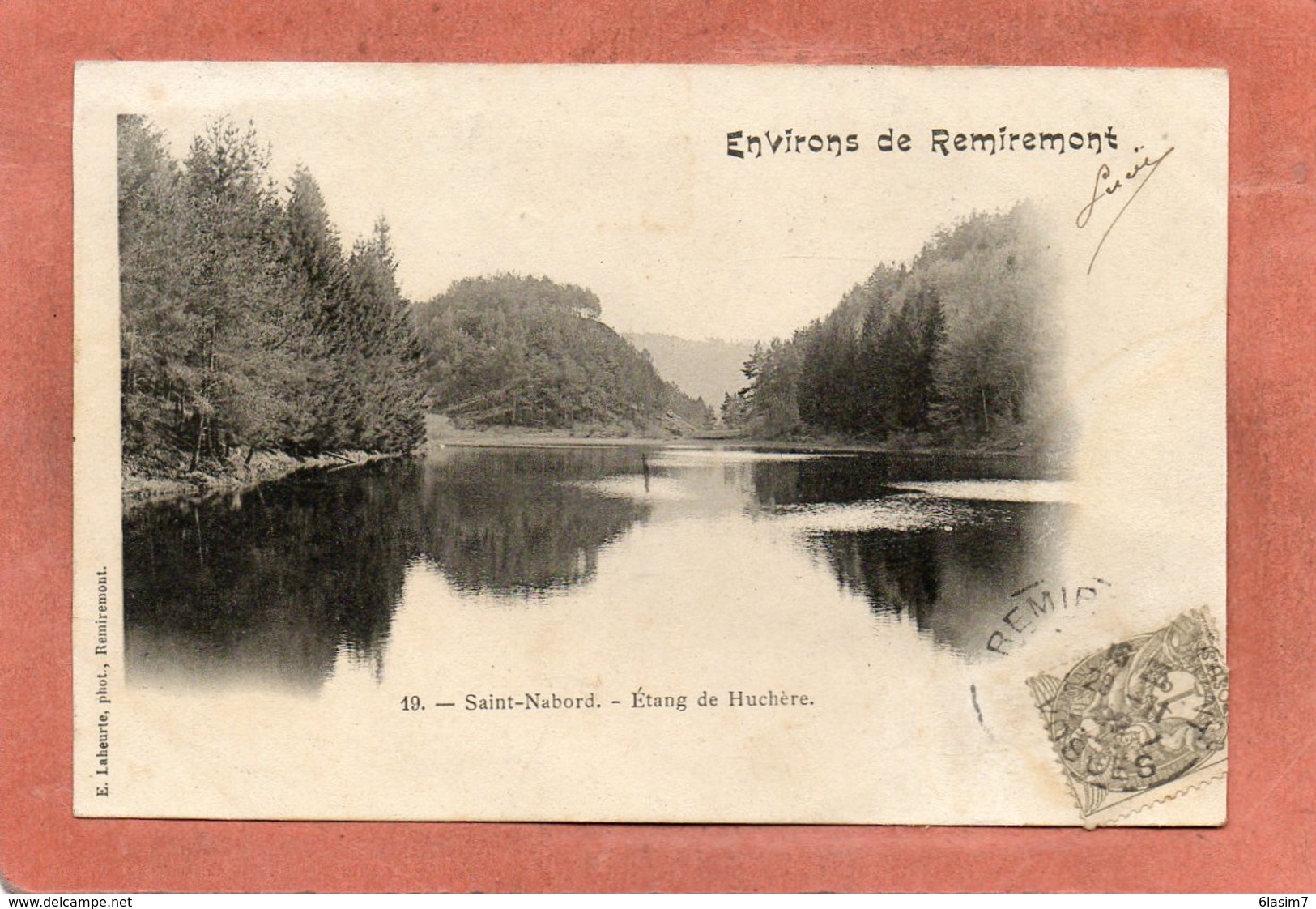 CPA - SAINT-NABORD (88) - Aspect De L'Etang De Huchère En 1902 - Saint Nabord