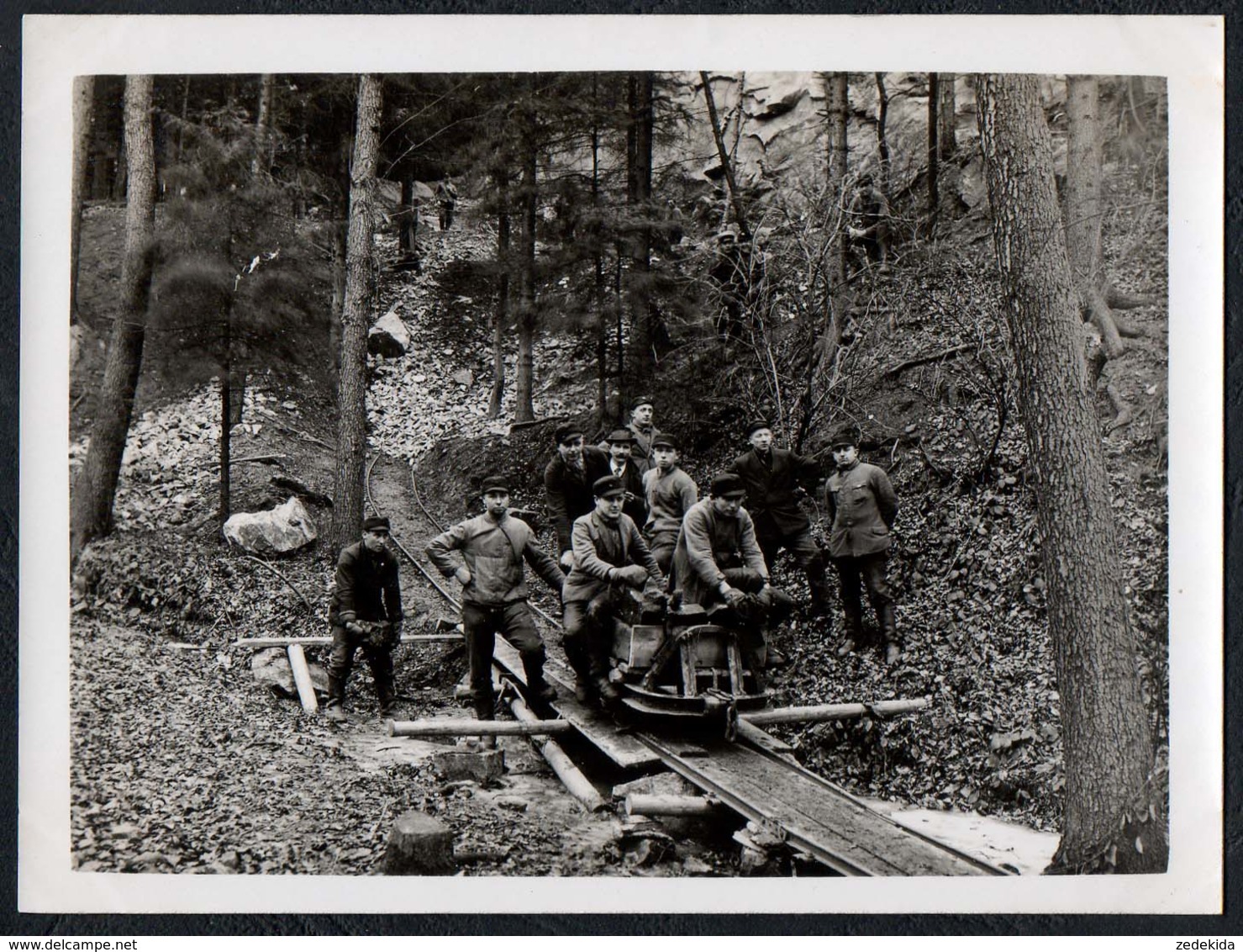 C0200 - Kriebstein - Steinbruch - Arbeiter Lore - Fotografie