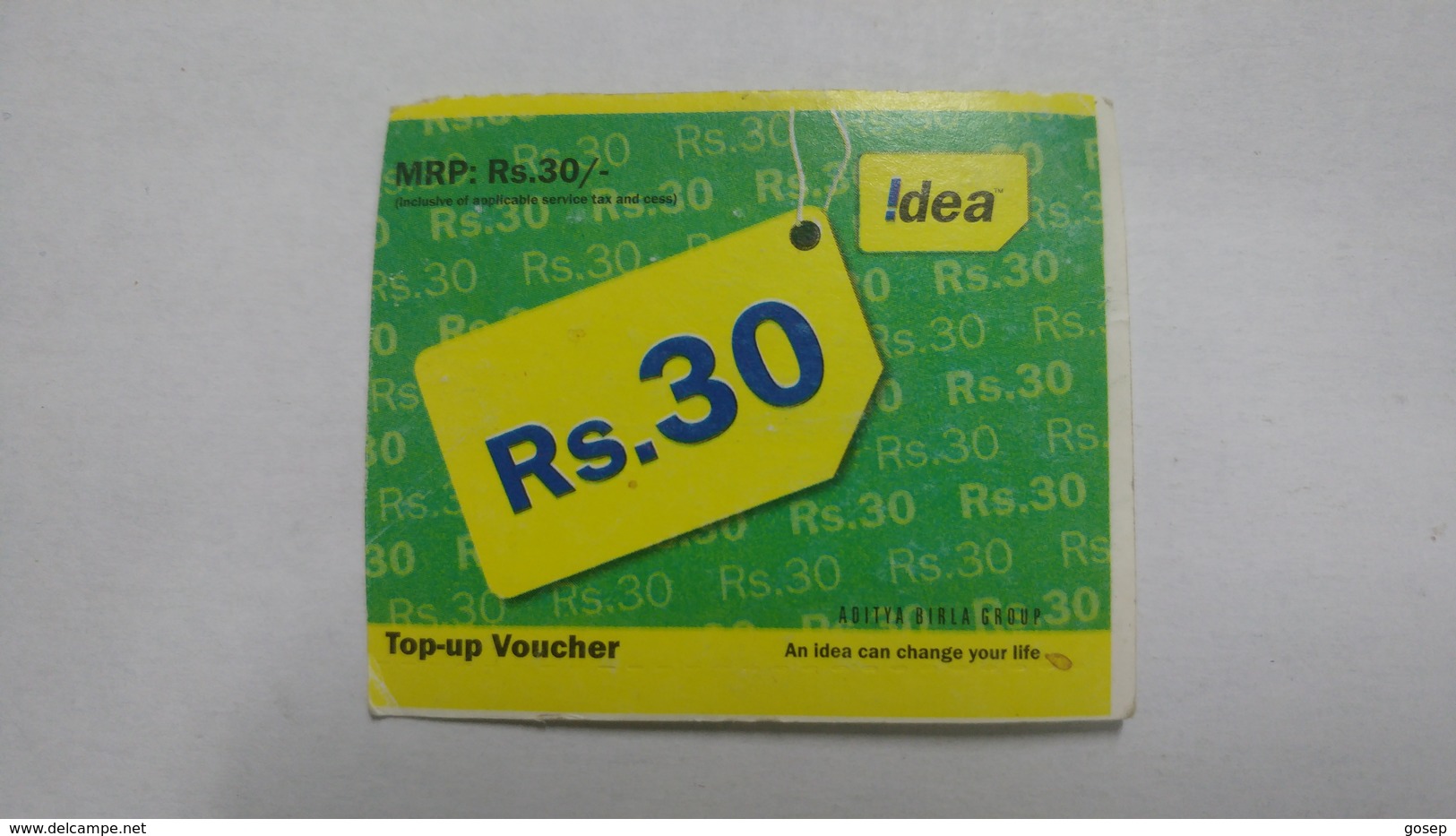 India-idea-full Talktime-card-(34f)-(rs.30)-(2102597668902)-(pune)-()-card Used+1 Card Prepiad Free - India