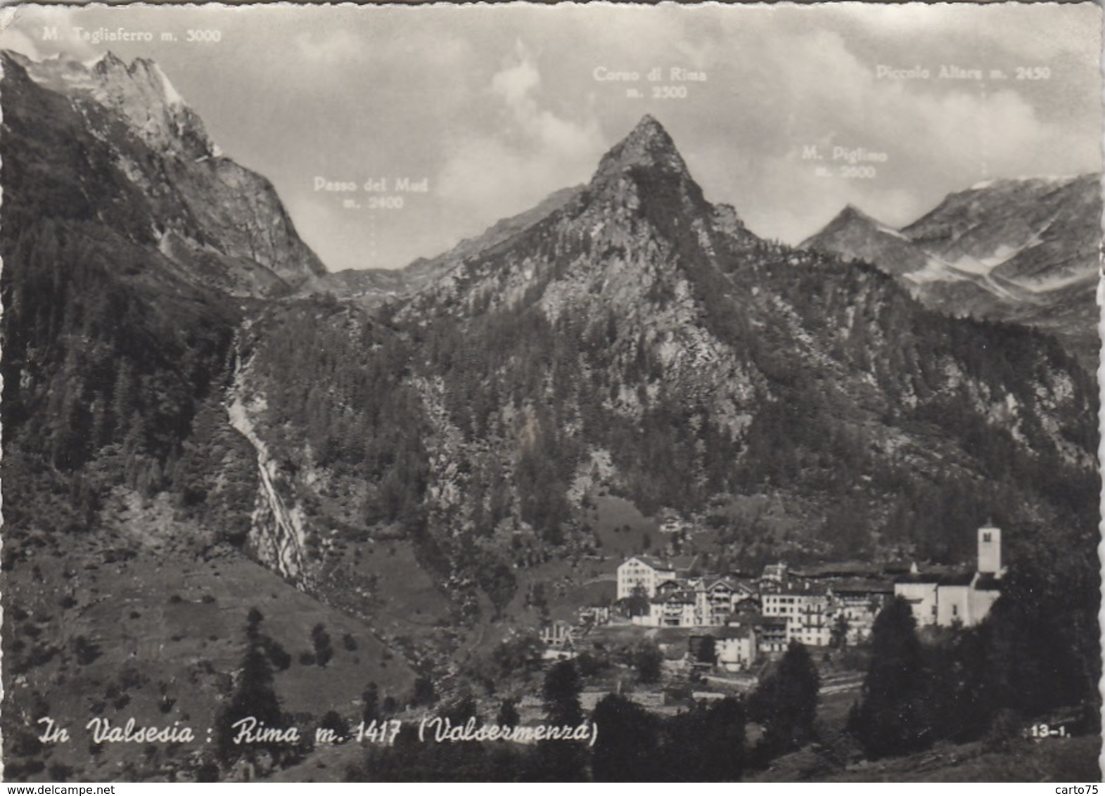 Italie - Rima San Giuseppe - In Valsesia - Valsermenza - Vercelli