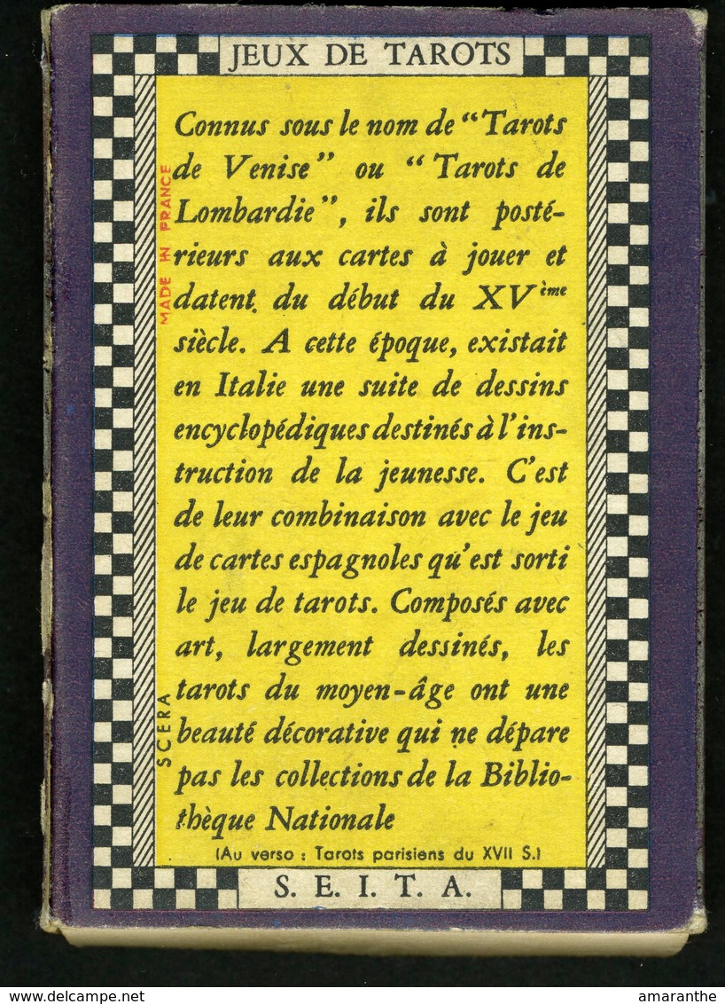 Carte De Tarot (boite D'allumettes Format 7,5x10,5cm) - Boites D'allumettes