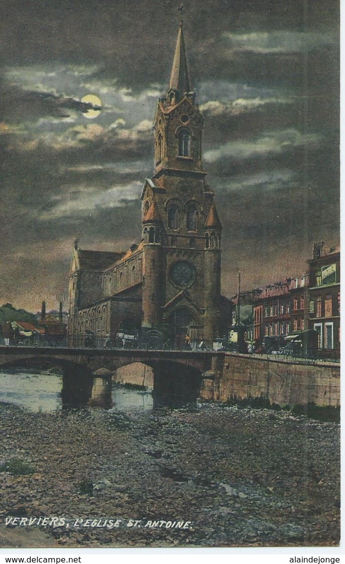 Verviers - L'Eglise St. Antoine - Artist. Atelier Guggenheim & Co - No 13704 - 1911 - Verviers