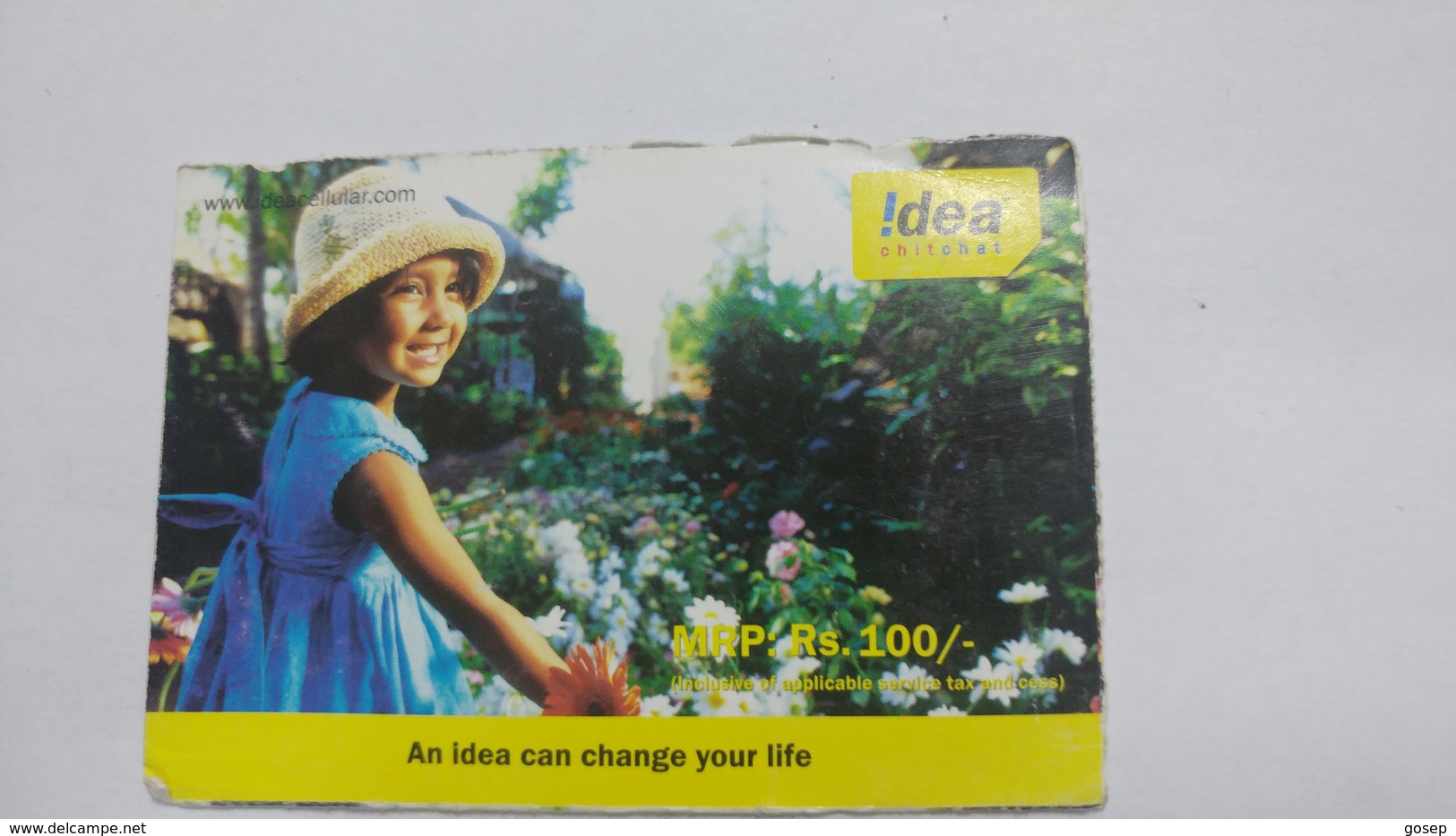 India-idea-full Talktime-card-(35c)-(rs.100)-(3571289665370)-(jaipur)-()-card Used+1 Card Prepiad Free - Indien