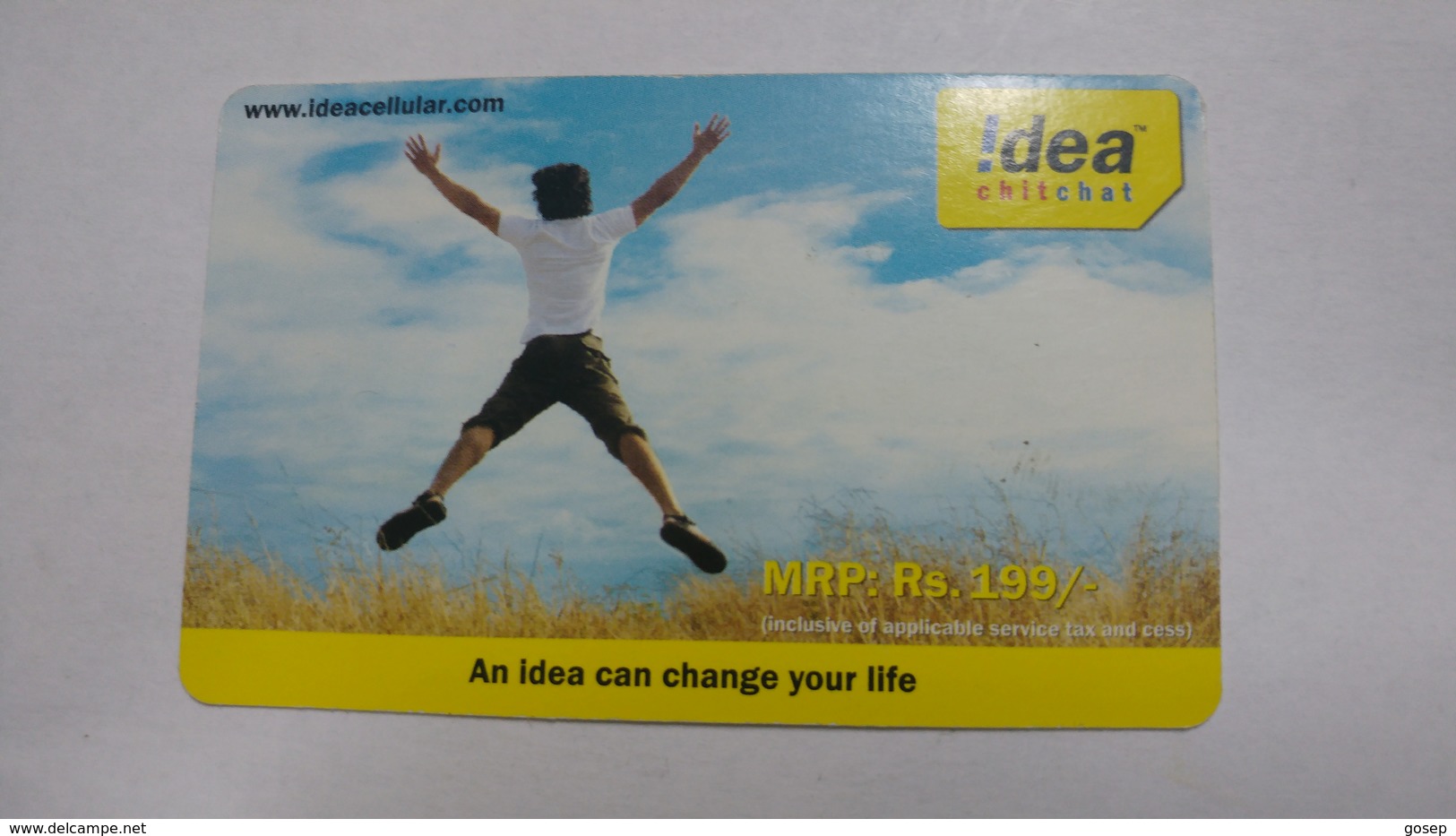 India-idea-full Talktime-card-(35d)-(rs.199)-(6112758980827)-(jaipur)-()-card Used+1 Card Prepiad Free - Indien