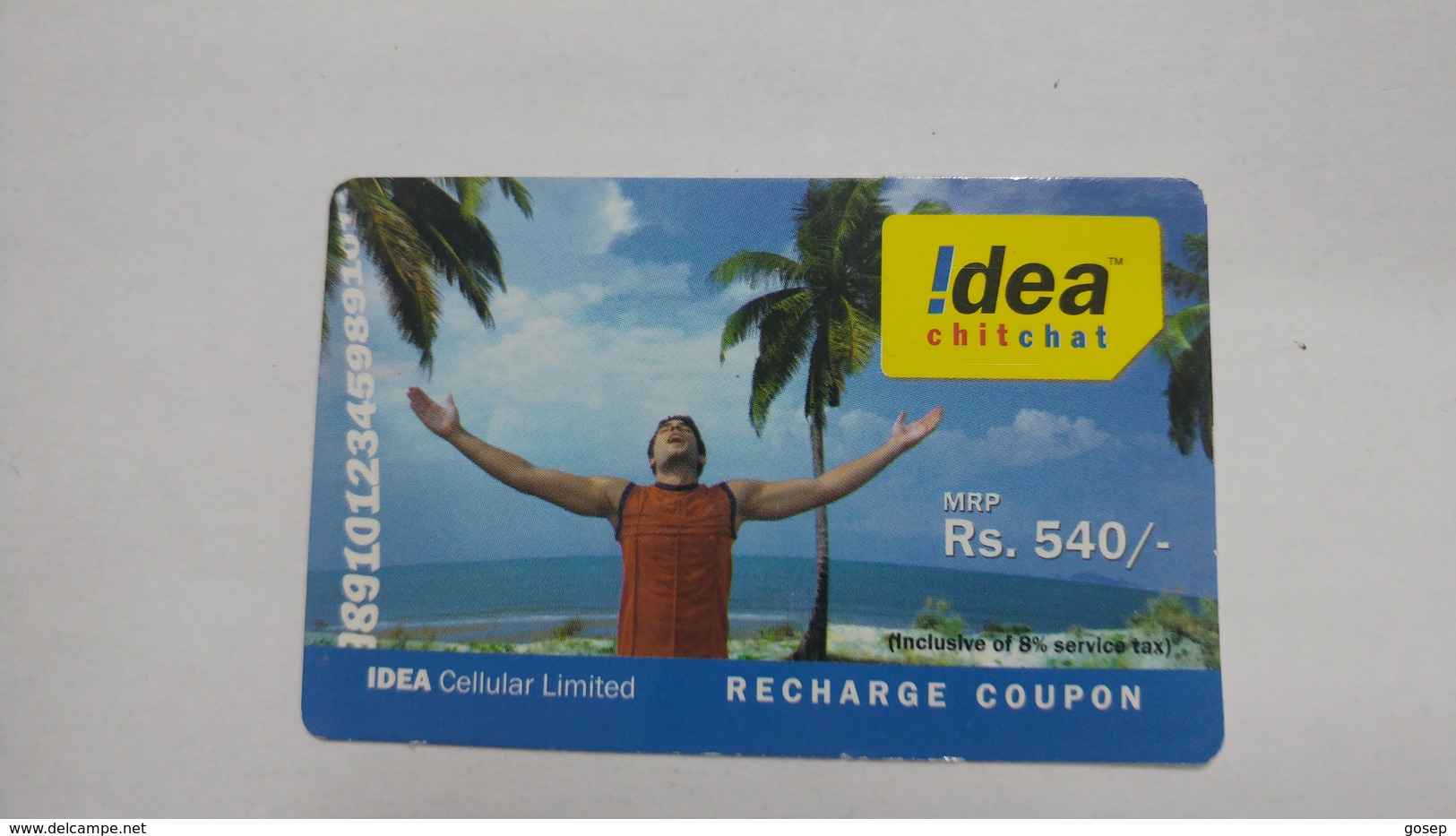 India-idea-full Talktime-card-(35f)-(rs.540)-(9794630944318932)-(new Delhi)-()-card Used+1 Card Prepiad Free - Inde