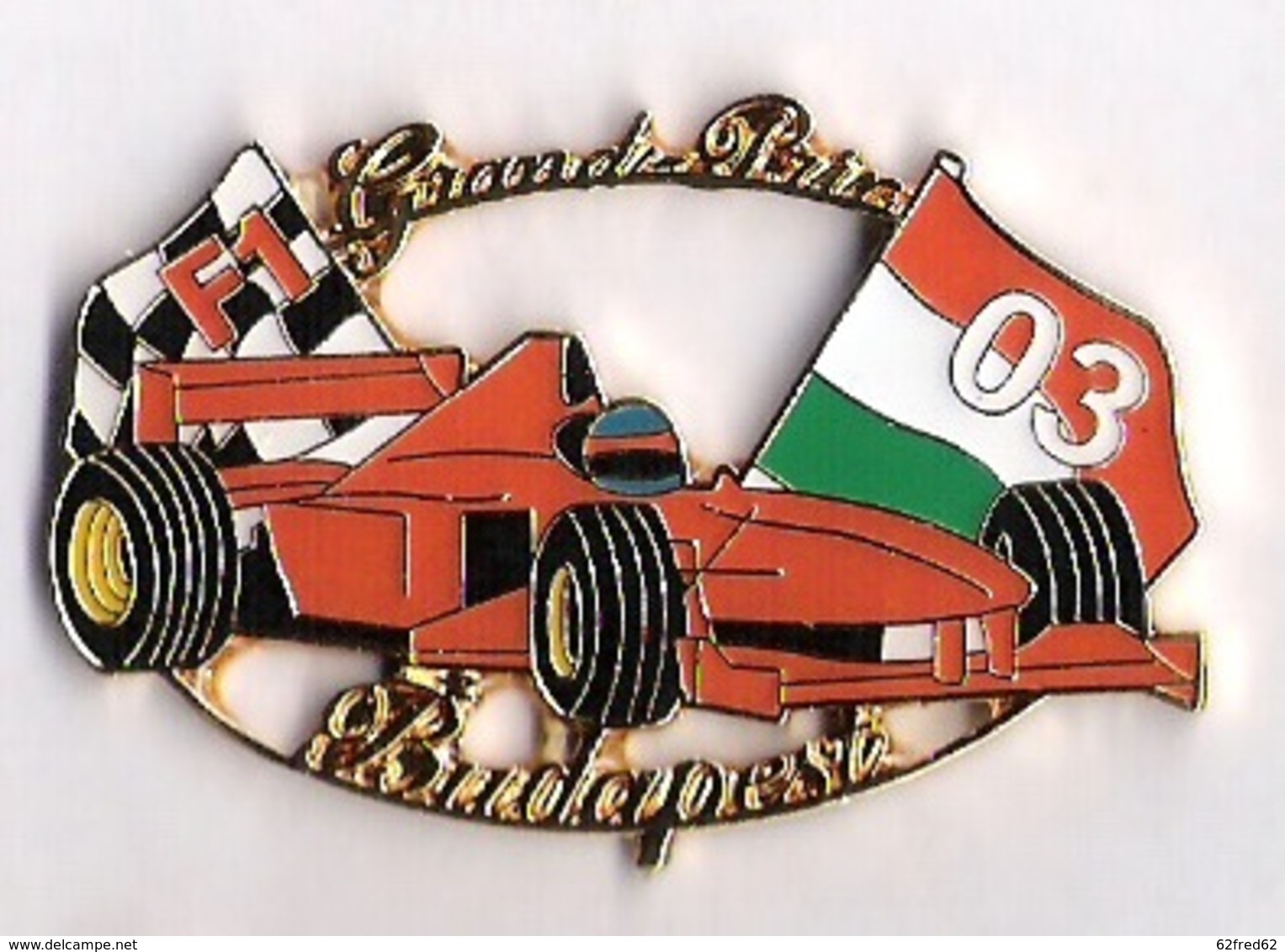 Pin'S FORMULE 1 -  GRAND PRIX BUDAPEST 2003 - FERRARI - F1