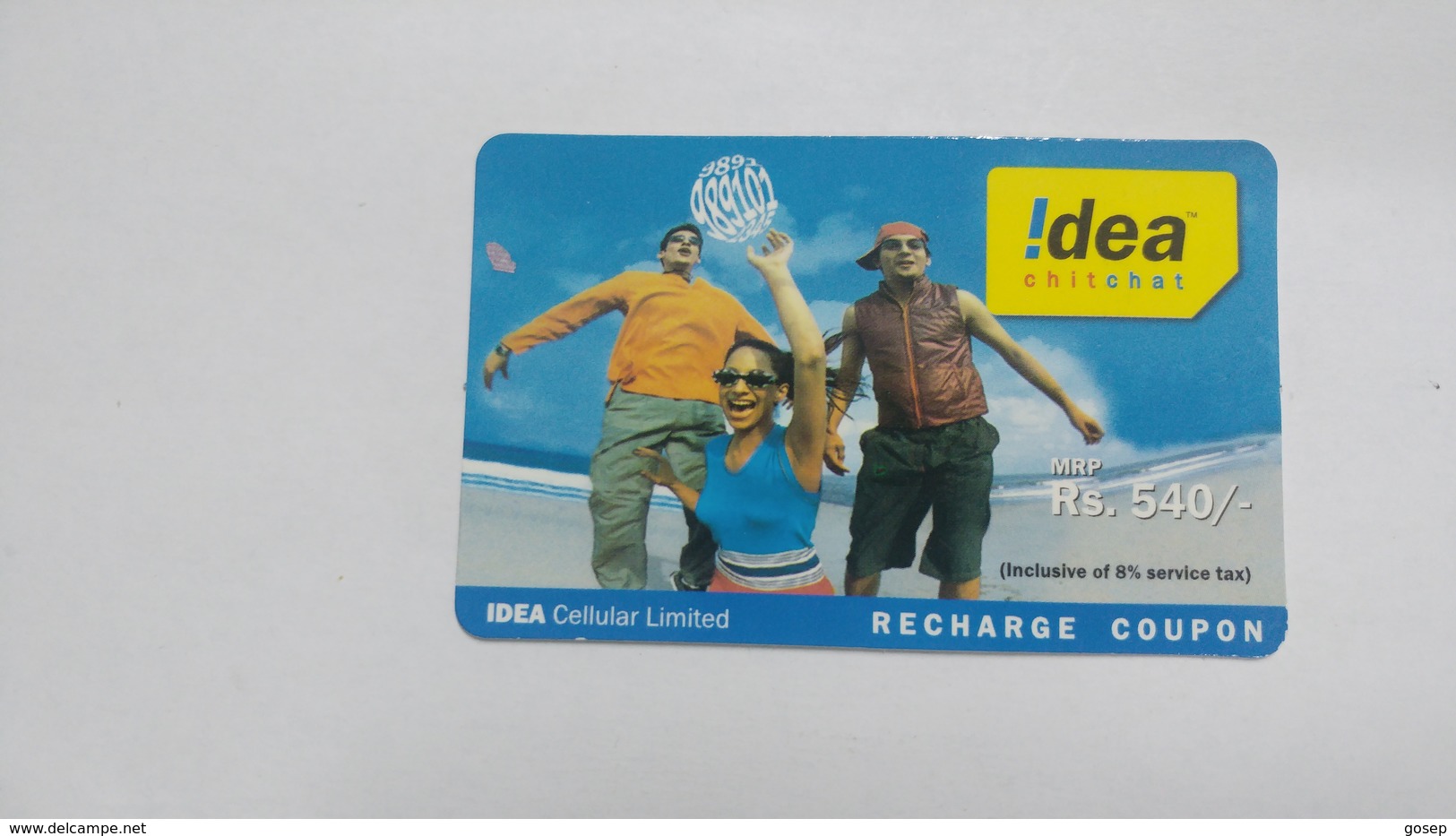 India-idea-full Talktime-card-(35g)-(rs.540)-(6008568594722251)-(new Delhi)-()-card Used+1 Card Prepiad Free - Inde