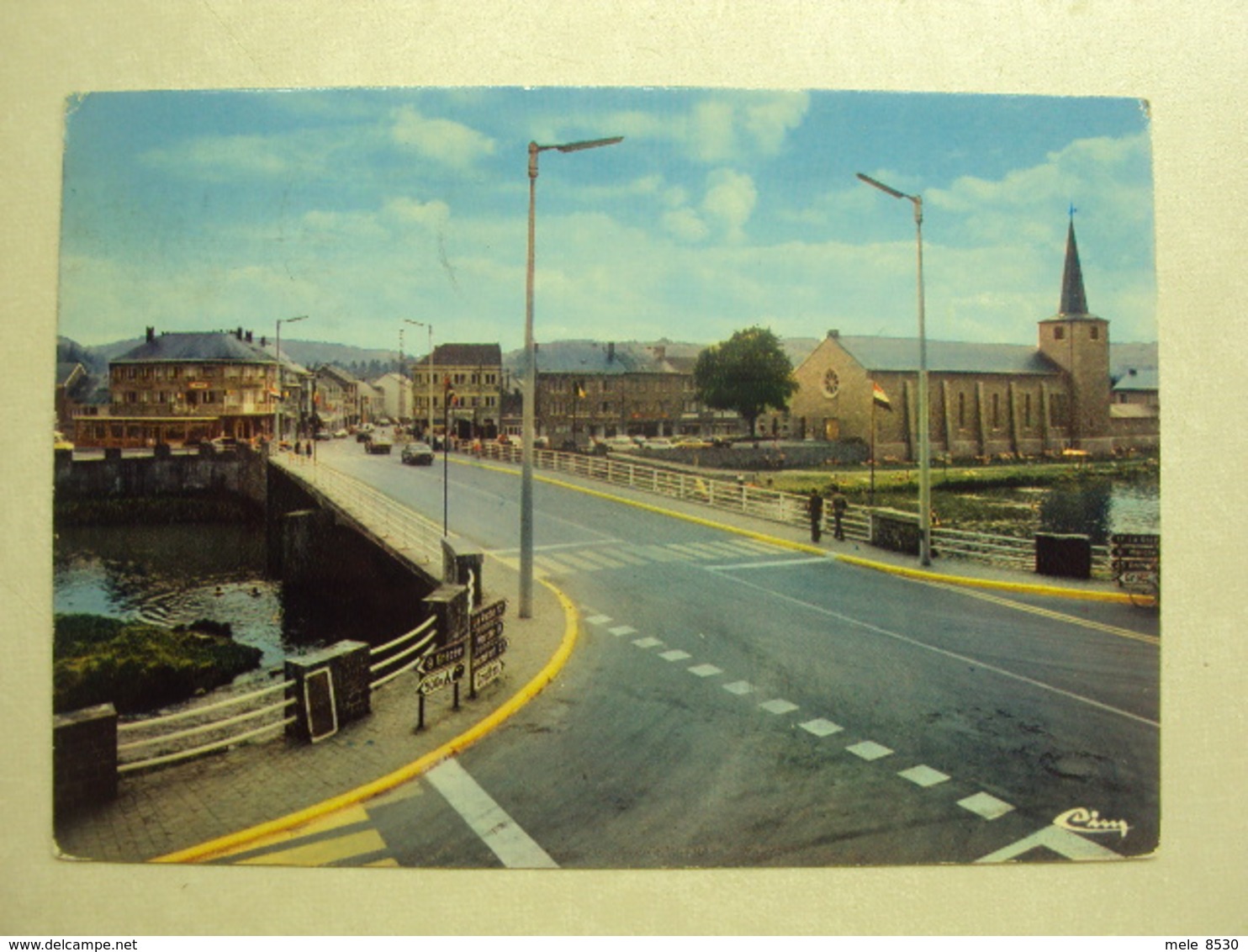 29960 - HOTTON - LE PONT ET L'EGLISE - ZIE 2 FOTO'S - Hotton