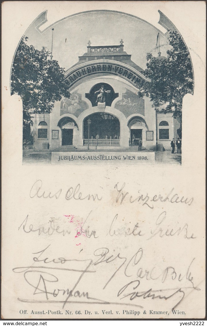 Autriche 1898. Entier Postal Commémoratif, Exposition Jubilaire. Brauherren-Verein, Association Des Brasseurs - Bières