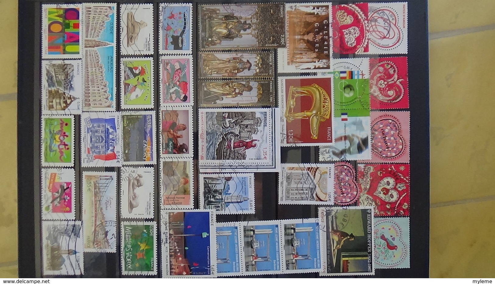 Timbres Oblitérés De France Dont Très Grande Majorité En Euros. A Saisir !!! - Collections (en Albums)