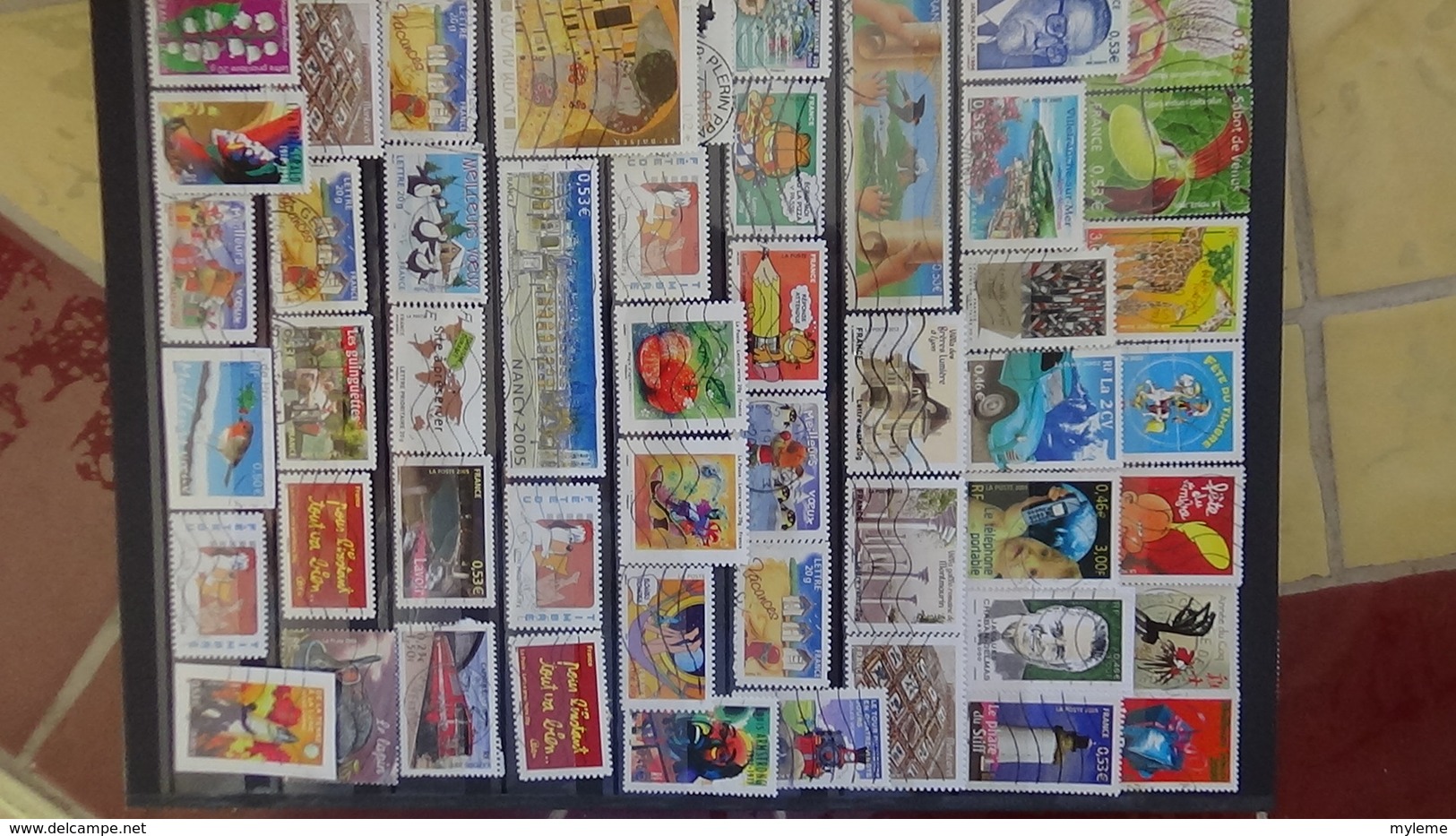 Timbres oblitérés de France dont très grande majorité en euros. A saisir !!!