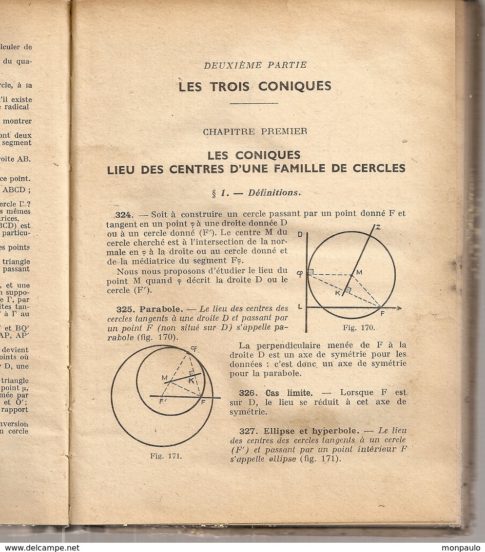 Livres. Scolaires. Géométrie. 1947. Classe De Mathématiques. F. Brachet, J. Dumarqué Et H. Pochard - 12-18 Ans