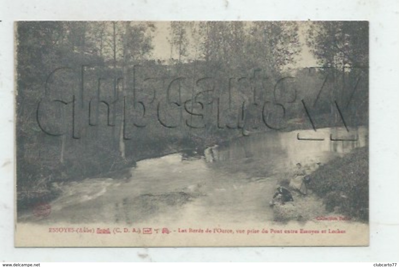 Essoyes (10) : Les Bords De L'Ource Prise Du Pont Vers Loches En 1920 (animé) PF. - Essoyes
