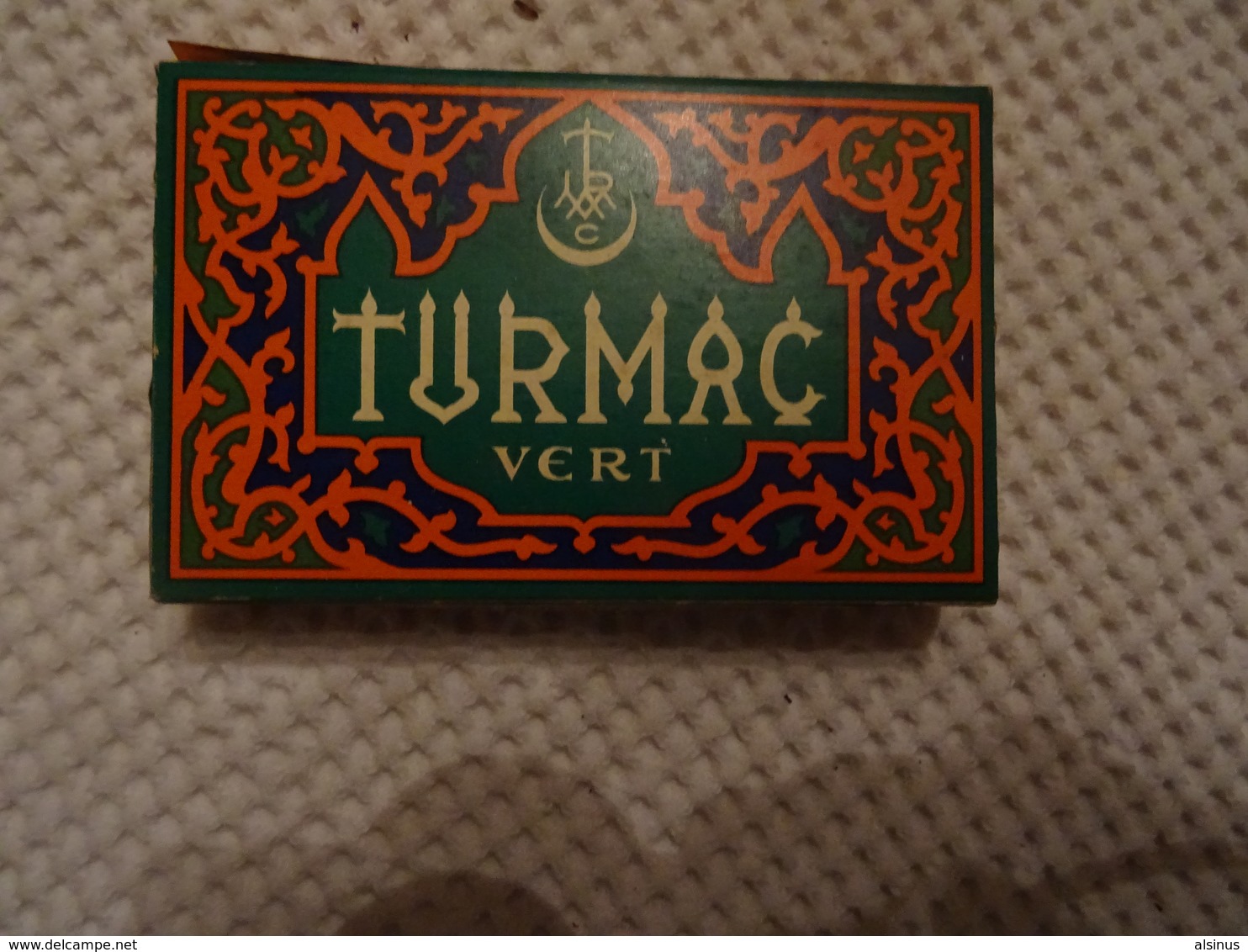 ETUI DE 25 CIGARETTES VIDE - TURMAC - VERT - TURKISH MACEDONIAN TOBACCO Co - ZÜRICH -SEEBACH - Etuis à Cigarettes Vides