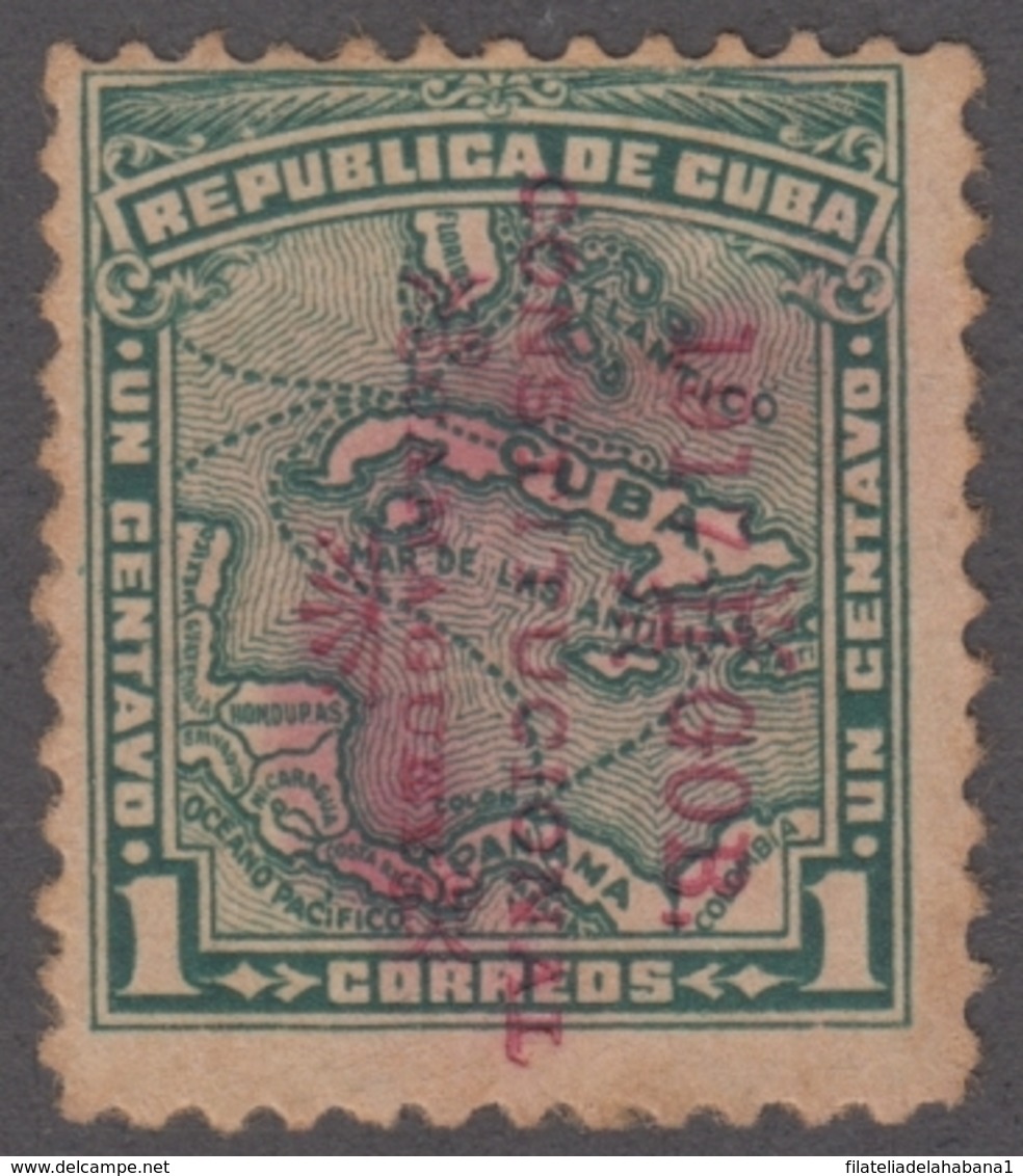1917-340 CUBA REPUBLICA. 1917. 1c. REVOLUCION DE LA CHAMBELONA. ORIGINAL. SIN GOMA. - Unused Stamps