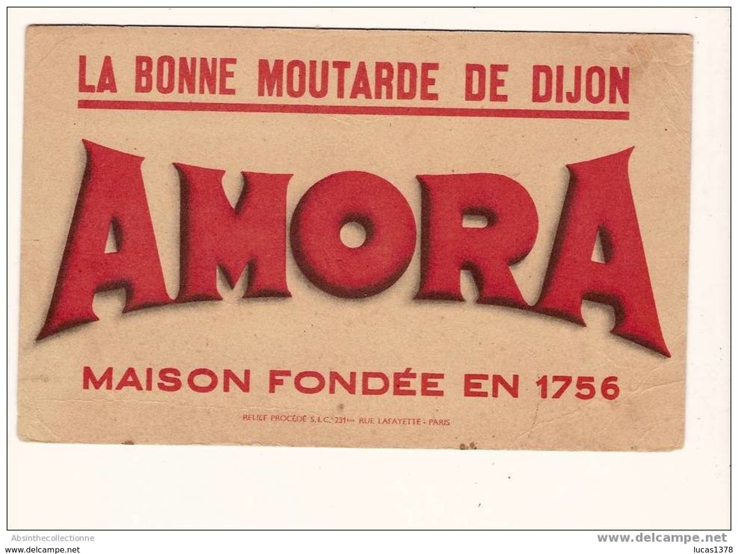 MOUTARDE DE DIJON AMORA / FONDEE EN 1756 - Lebensmittel