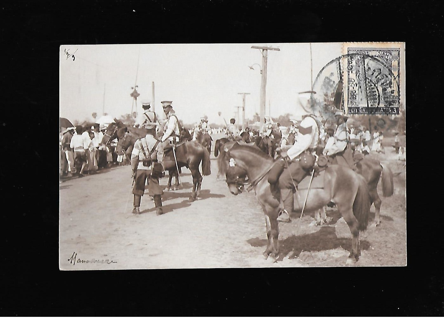 C.P.A. DE SOLDATS SIAMOIS.....AU SIAM... - Autres & Non Classés