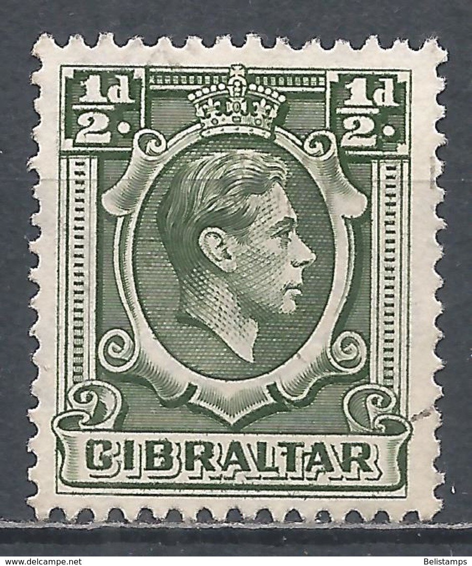 Gibraltar 1938. Scott #107 (U) King George VI * - Gibraltar