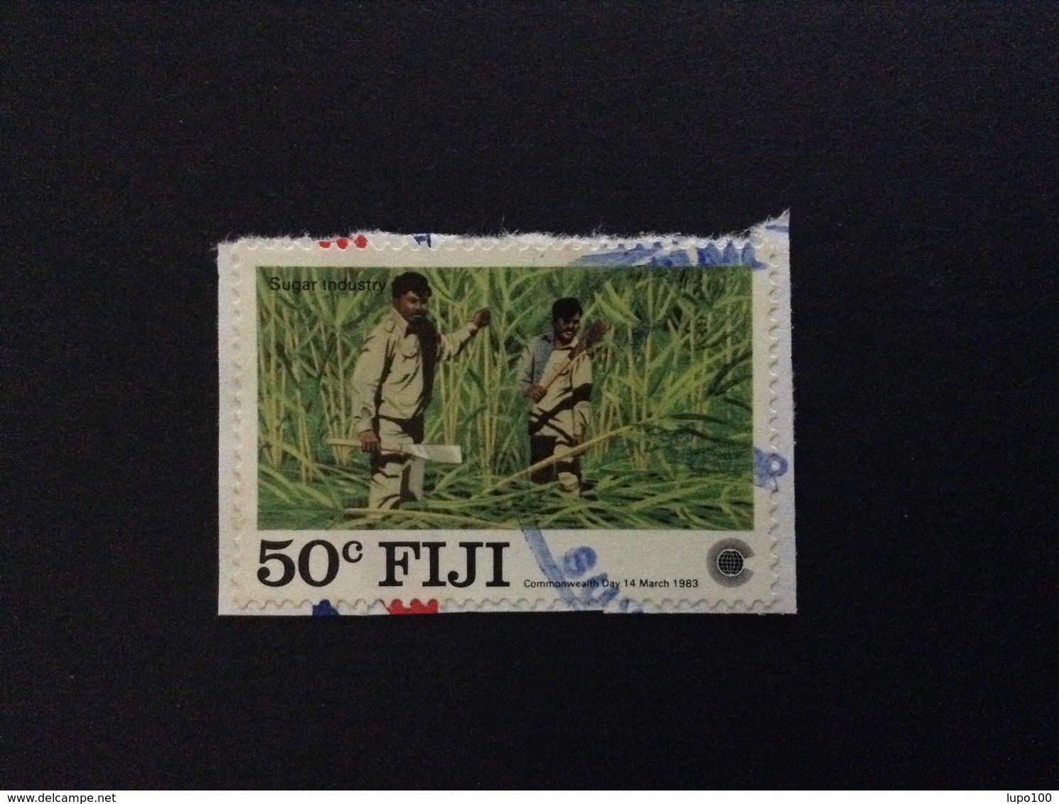 1983 FIJI SUGAR INDUSTRY 50 C FRANCOBOLLO USATO STAMP USED - Fiji (1970-...)