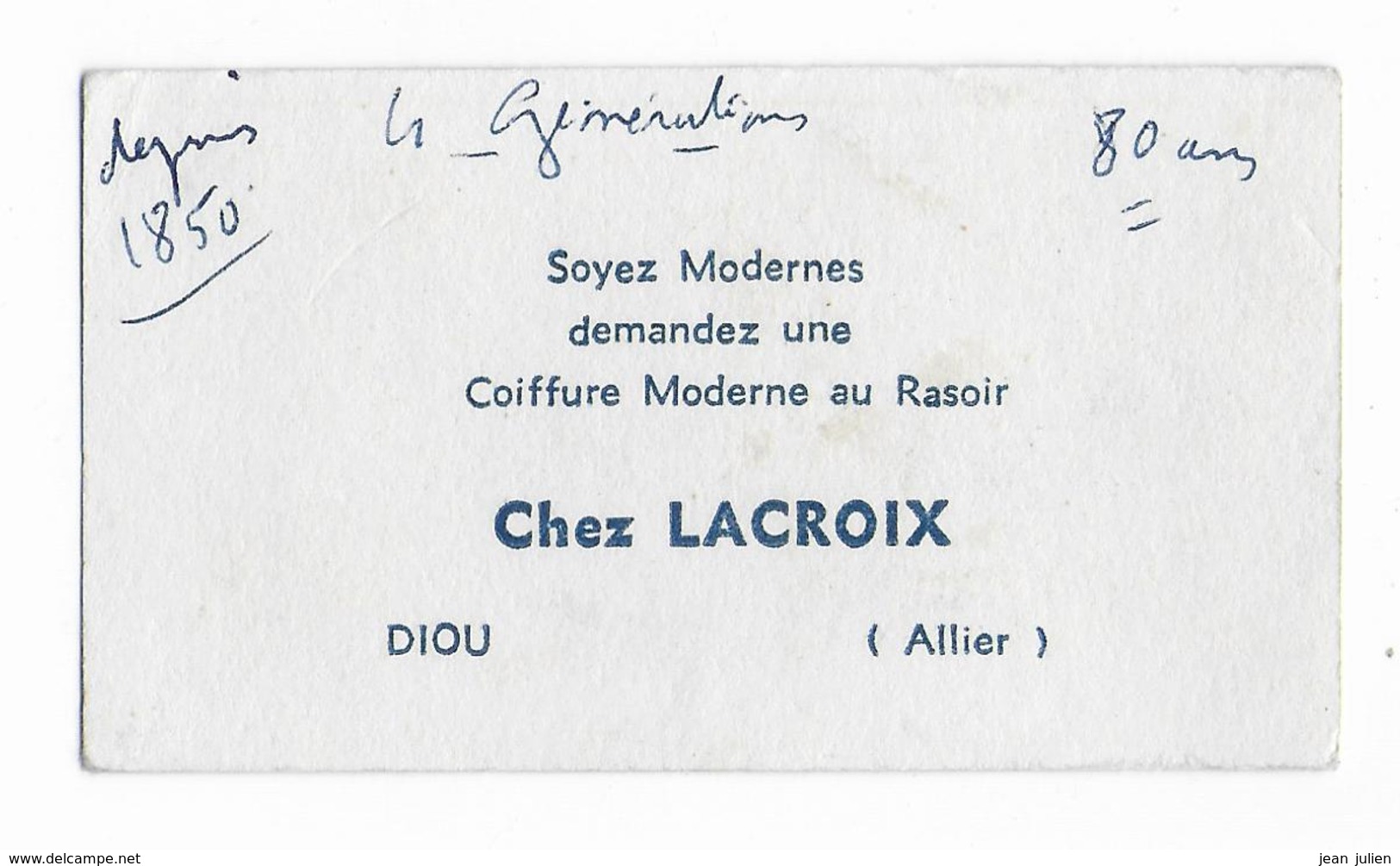 03 - DIOU - Ancienne Carte Parfumée  -  " Rève D'or " -  L.T. PIVER - Parfum - Coiffeur Chez LACROIX - Anciennes (jusque 1960)