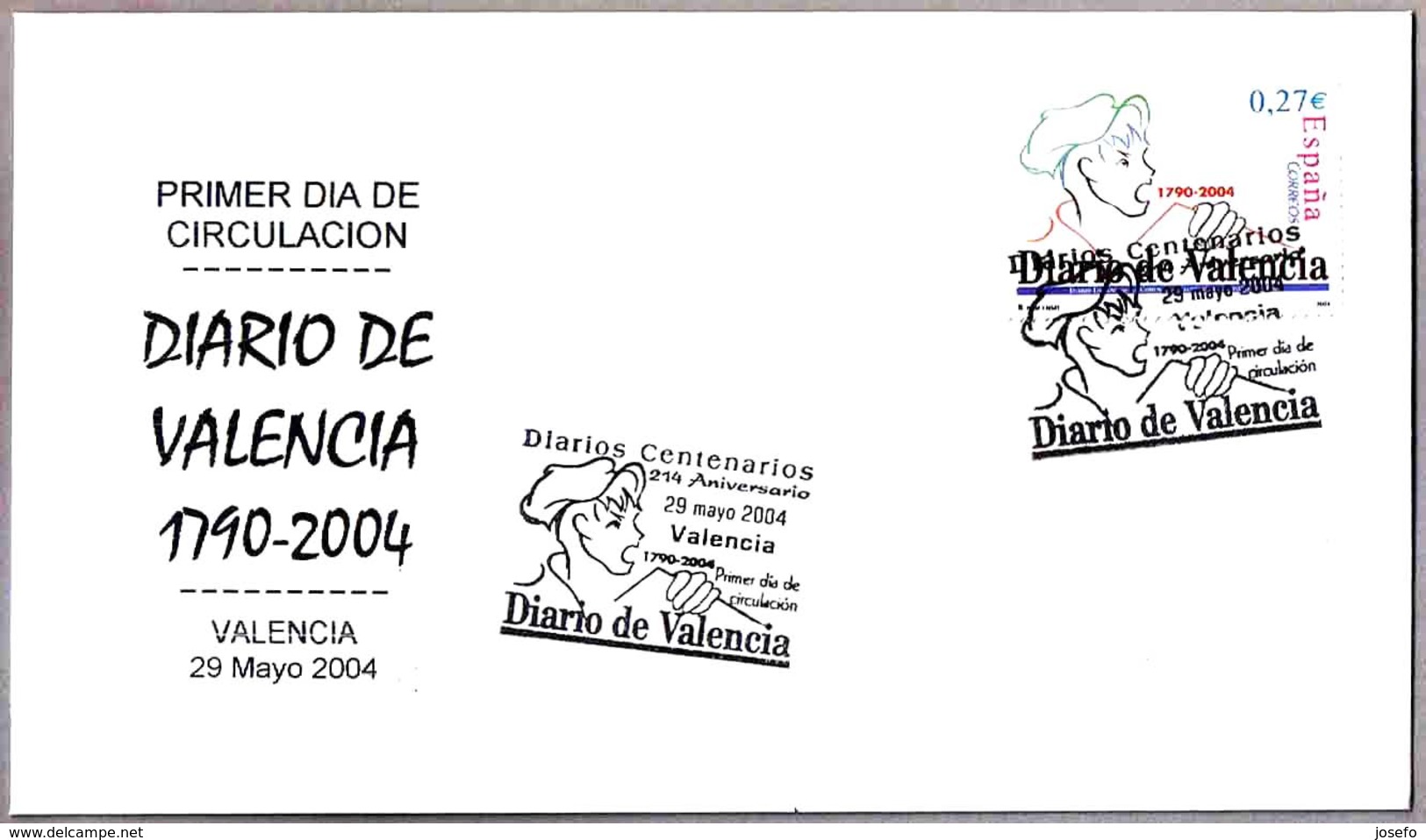 DIARIO DE VALENCIA. Periodicos - Newspapers - Journal. SPD/FDC Valencia 2004 - Sin Clasificación