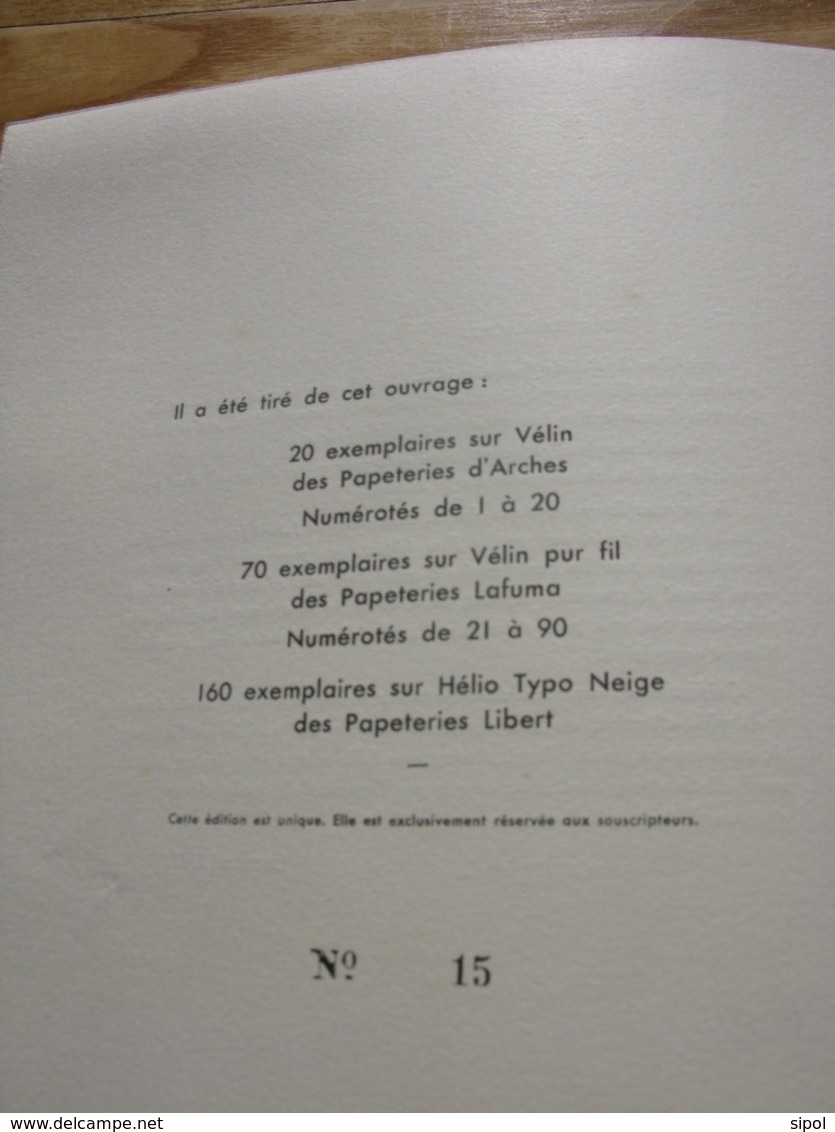 Cires Perdues L. Linais Présentation L.Tonnelier H.Bossut Décorateur Ex.N° 15/20 sur Vélin des papeteries d Arches