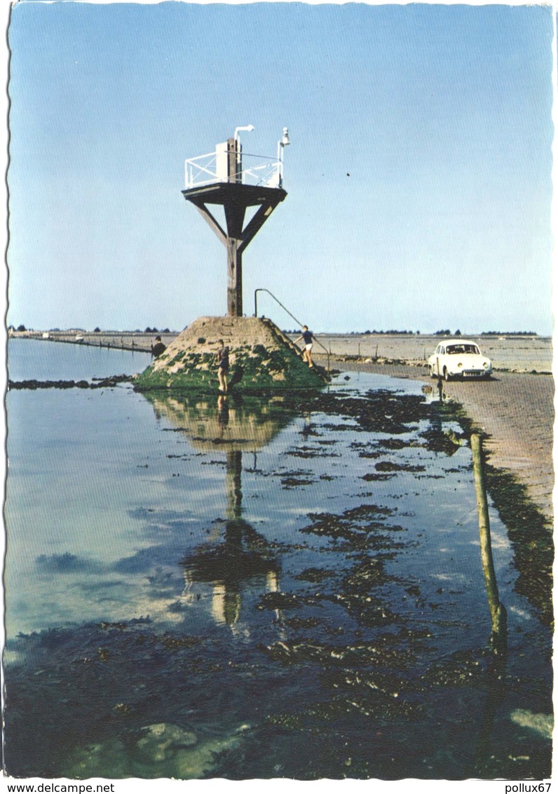 LOT 2 CPSM DE L'ILE DE NOIRMOUTIER  (VENDEE)  EN AVION AU-DESSUS DE ..... L'ANSE ROUGE. PASSAGE DU GOIS - Noirmoutier