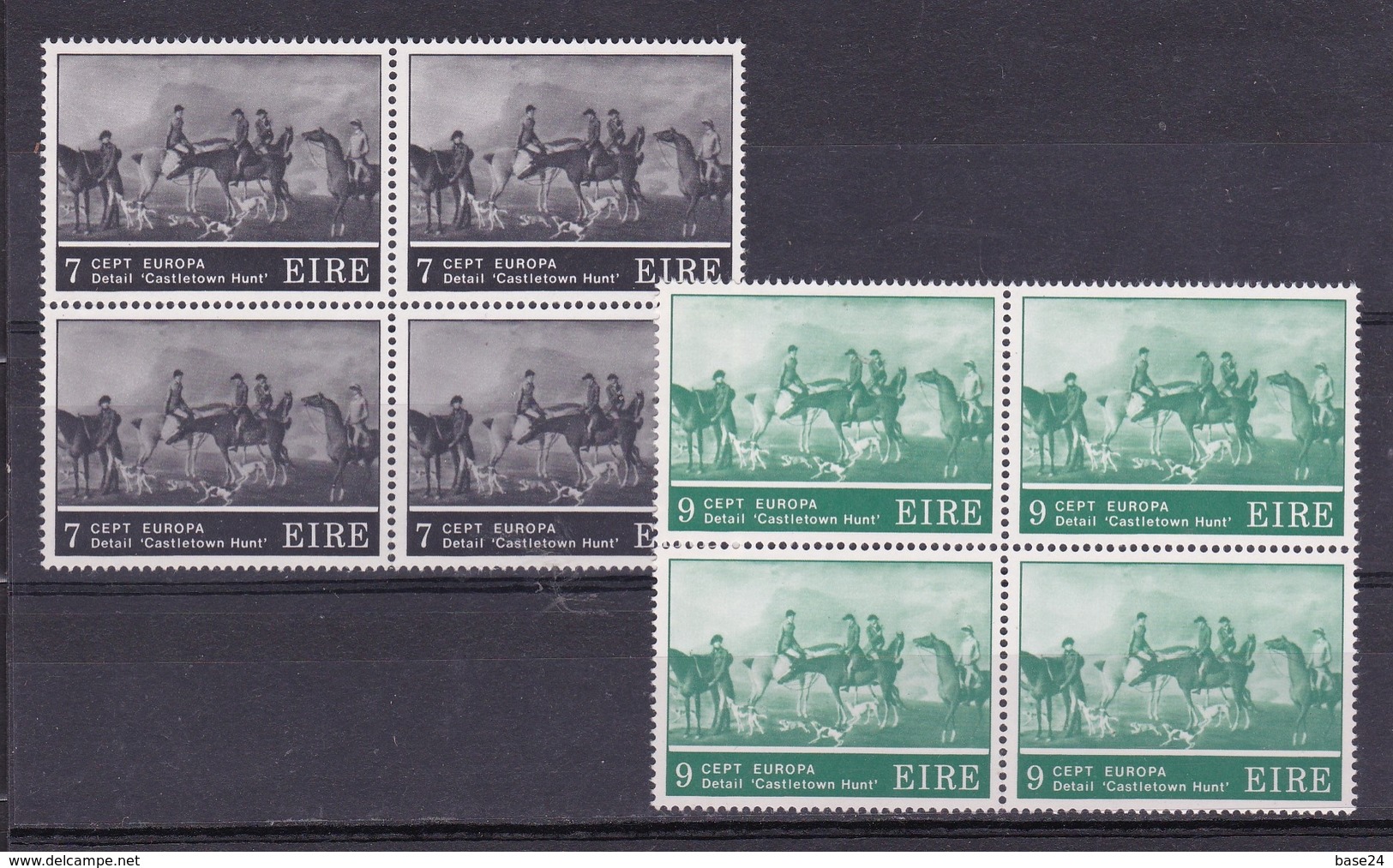 1975 Irlanda ÉIRE Ireland EUROPA CEPT EUROPE 4 Serie Di 2v. Quartina  MNH** Bl.4 - 1975