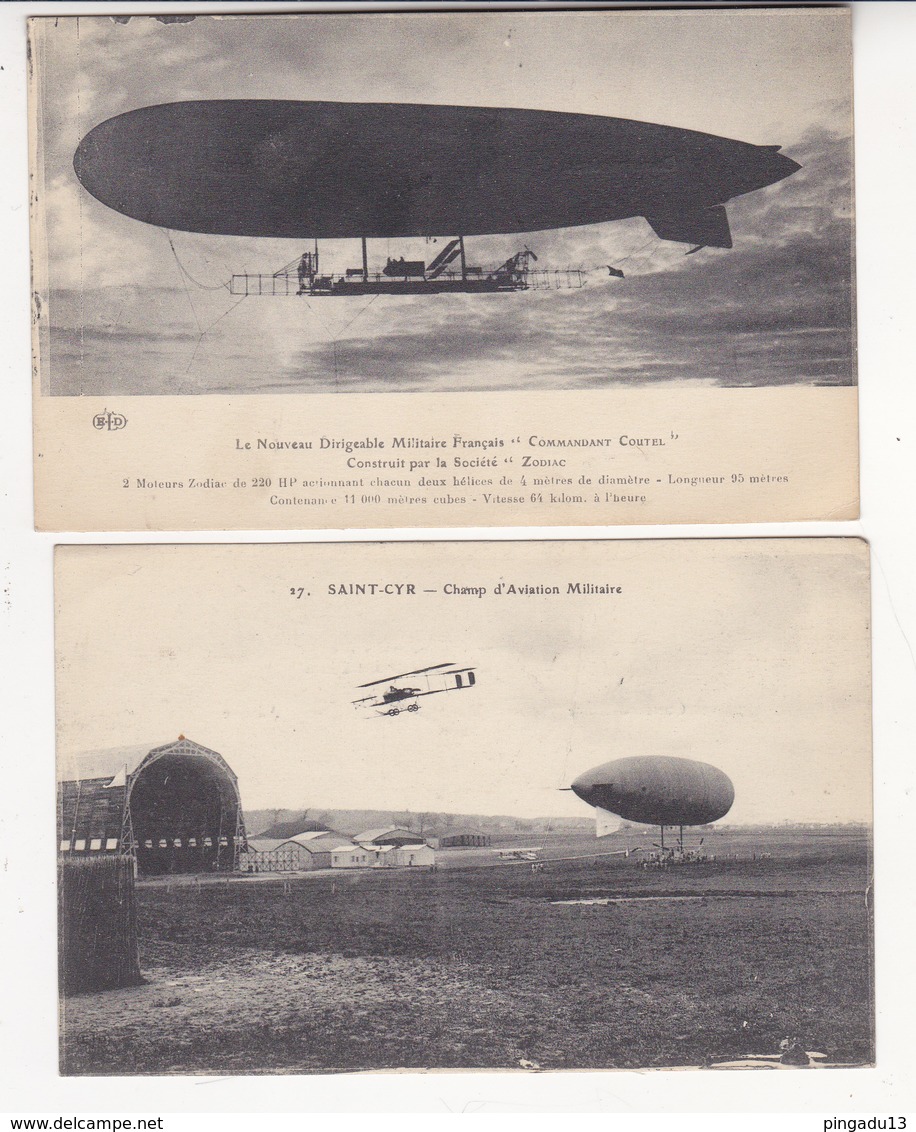 Au Plus Rapide Saint Cyr L'Ecole Aviation Dirigeable Fév-mars 1916 Envoi Du Poilus Julien Marius - Guerre 1914-18