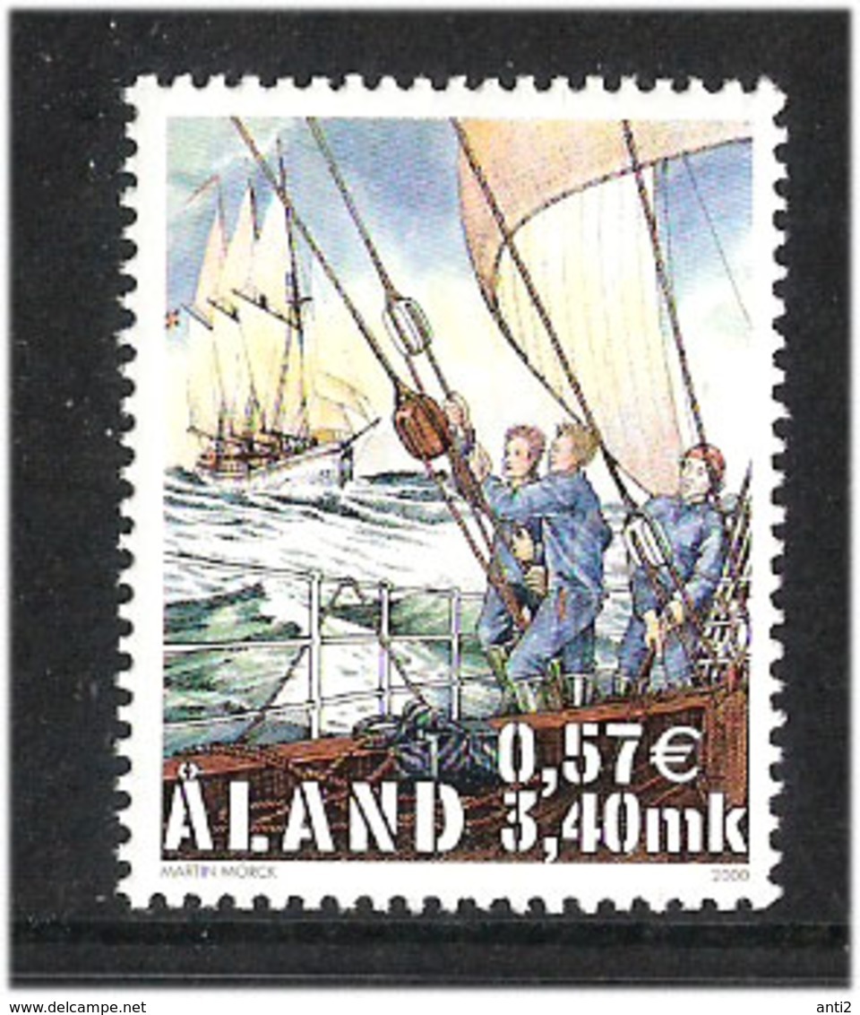 Aland Åland 2000 Mariehamn Als Etappenziel Der Großseglerregatta „Cutty Sark Tall Ships’ Races“  Mi 177, MNH(**) - Aland