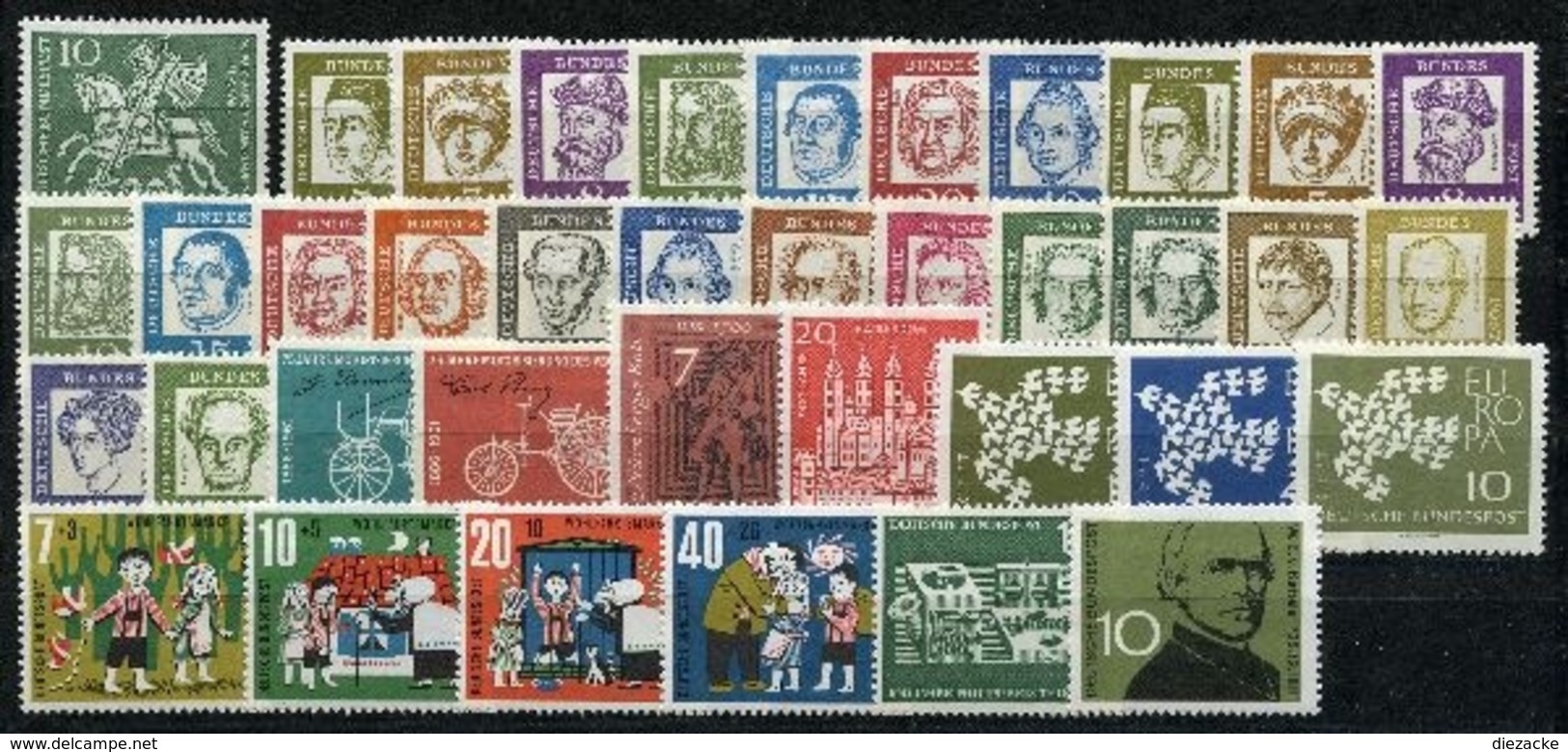 Bund Jahrgang 1961 Postfrisch MNH Jede MiNr 1x - Ungebraucht