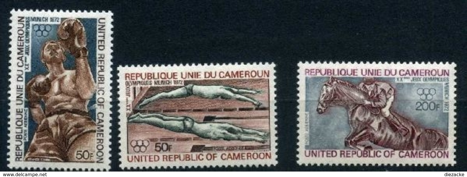 Kamerun MiNr. 700-02 Postfrisch MNH Olympiade 1972 (Oly259 - Kamerun (1960-...)