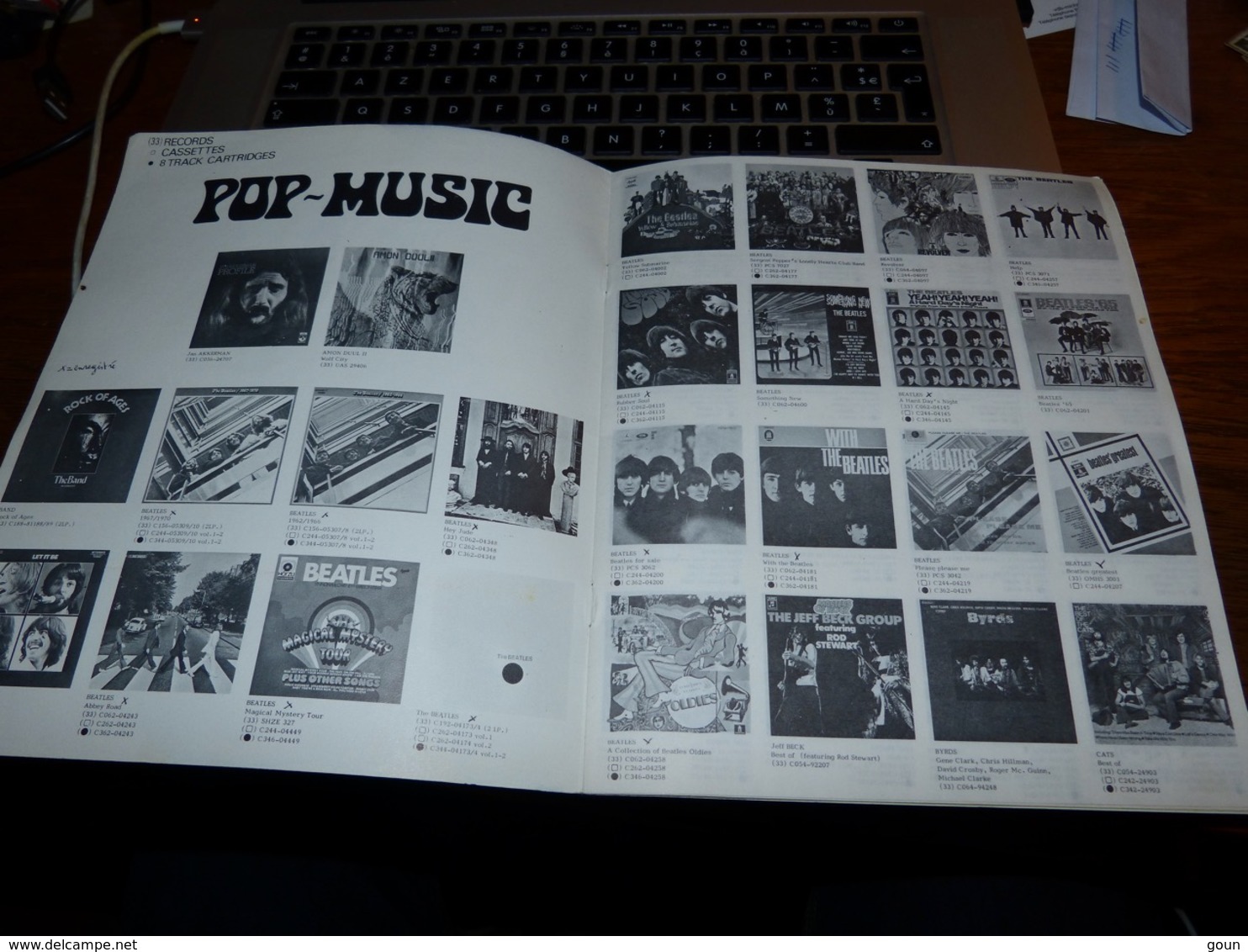 Catalogue EMI 1973? Beatles Deep Purple Jackson Five Pinf Floyd Diana Ross Four Tops Marvin Gaye - Musique