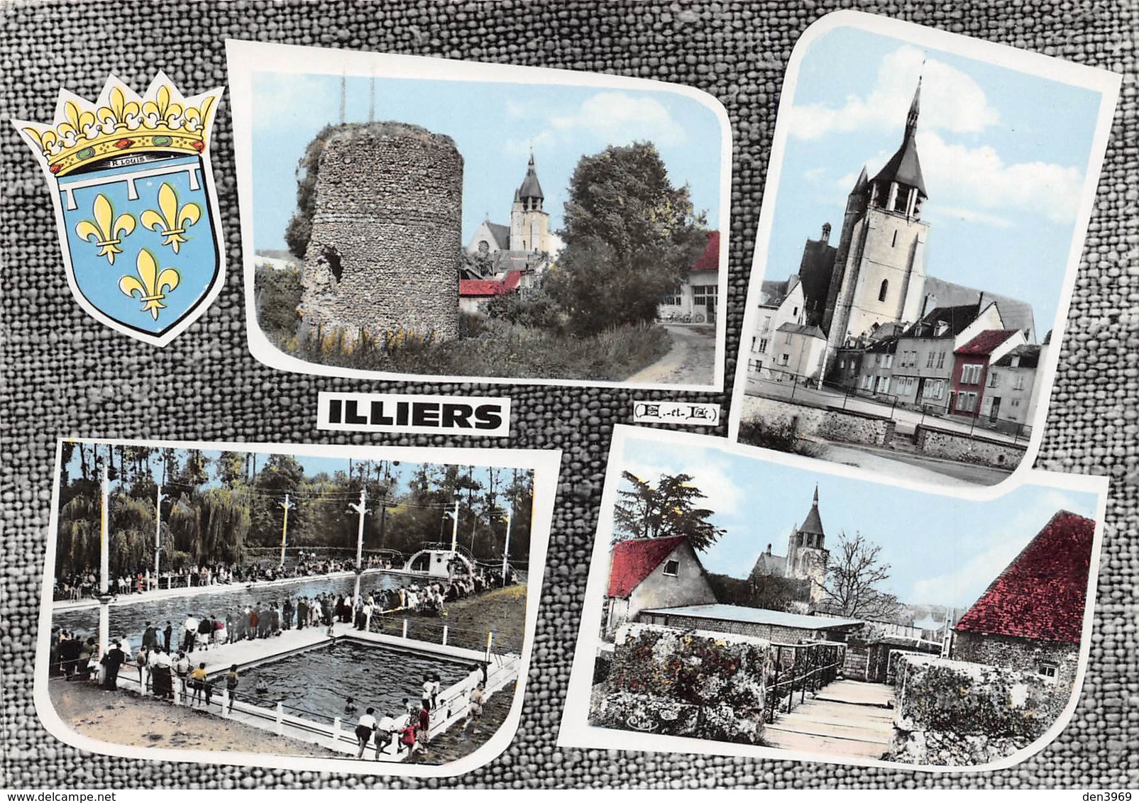 Illiers - Tour - Eglise - Piscine - Blason - Illiers-Combray