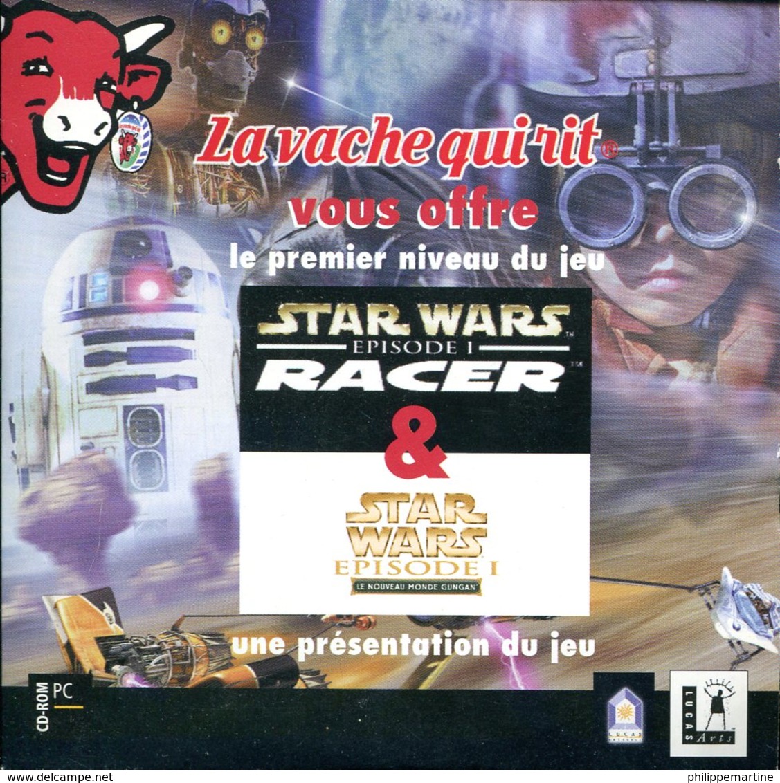 CD La Vache Qui Rit Vous Offre Le Premier Niveau Du Jeu STAR WARS - Episode 1 RACER - Jeux PC