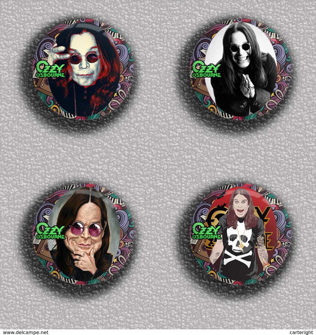 35 X OZZY OSBOURNE Music Fan ART BADGE BUTTON PIN SET 2 (1inch/25mm Diameter) - Musique