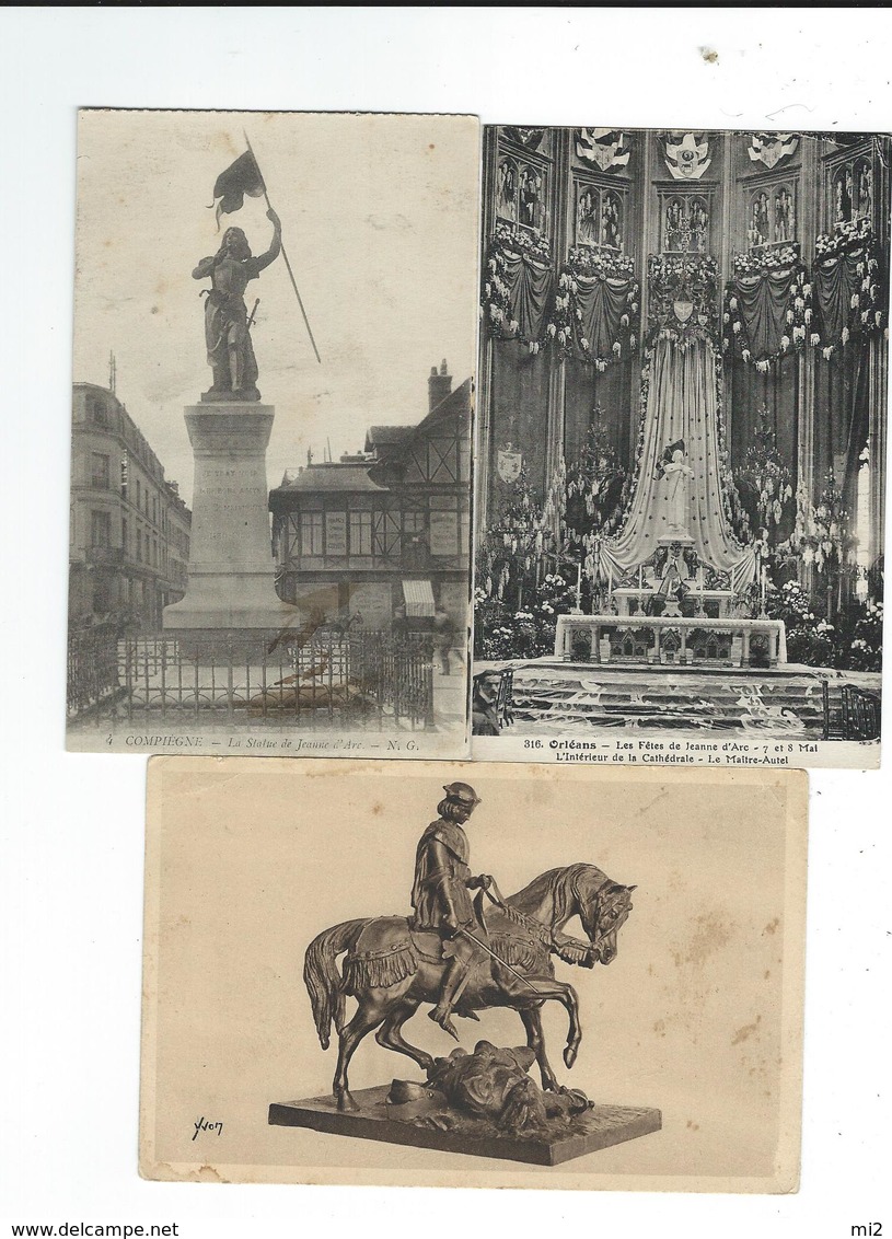 Thème Jeanne D'Arc Lot 5 Cartes Voir Description - Histoire