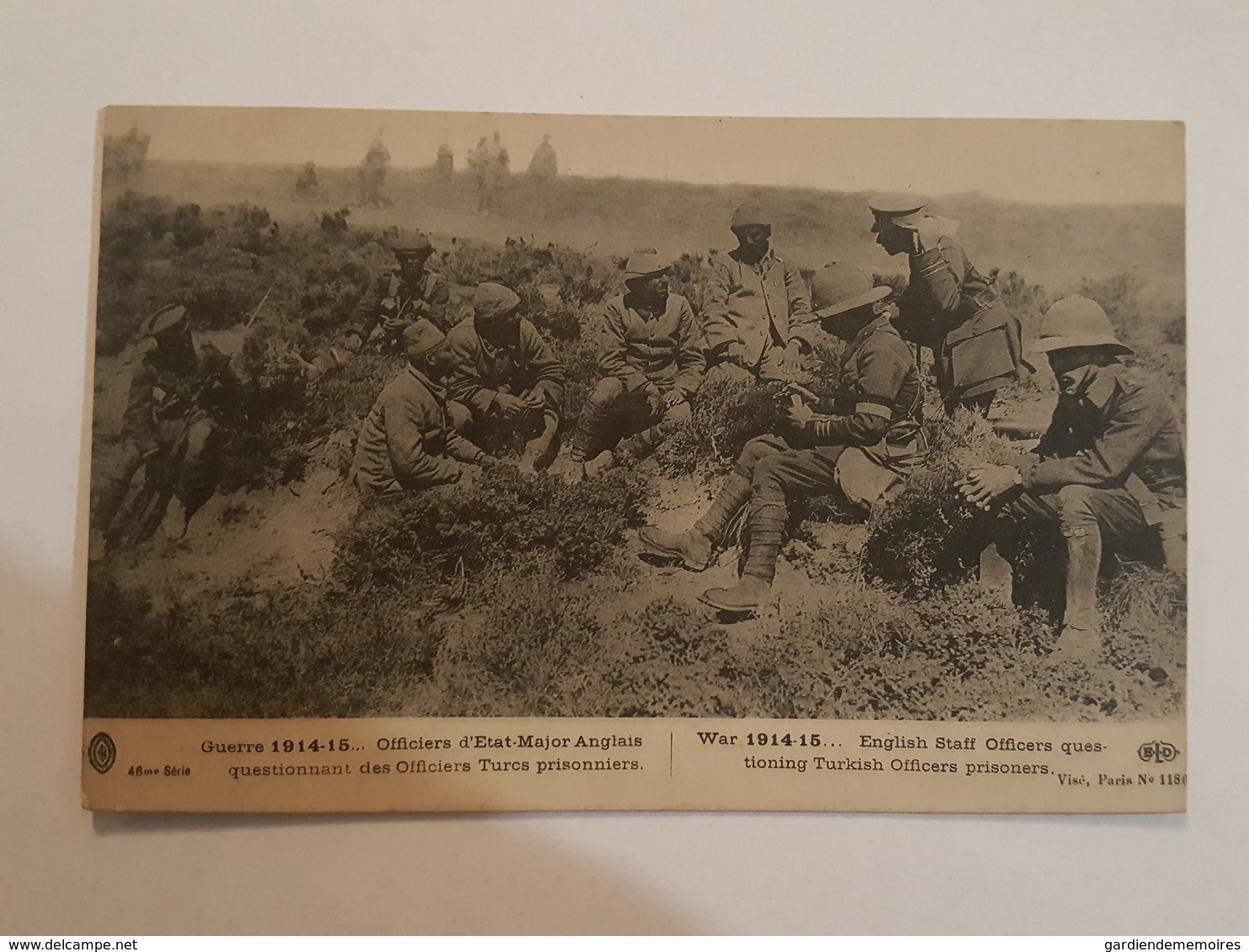 Guerre 1914-15 - Officiers D'Etat Major Anglais Questionnant Des Officiers Turcs Prisonniers - Bon état - Guerre 1914-18