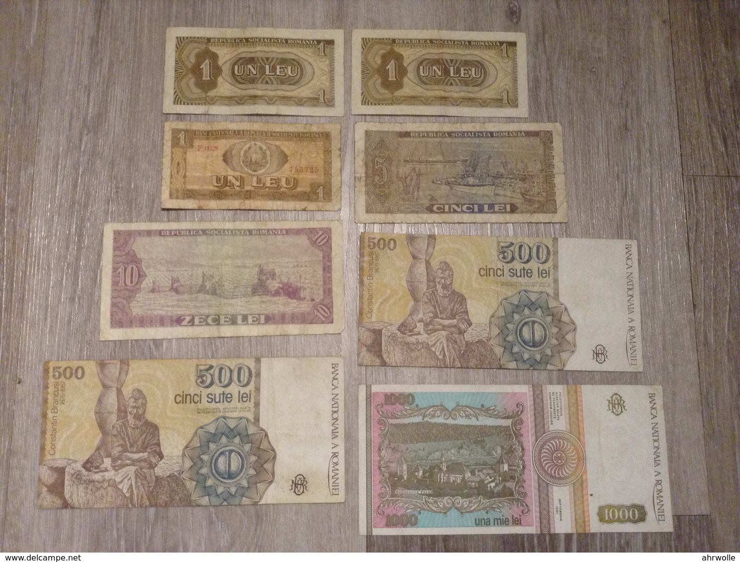 8 Banknoten 2018 Leu Lei Banca Nationale A Romaniei Romania Rumänien Jahr 1966, 1991 - Rumänien