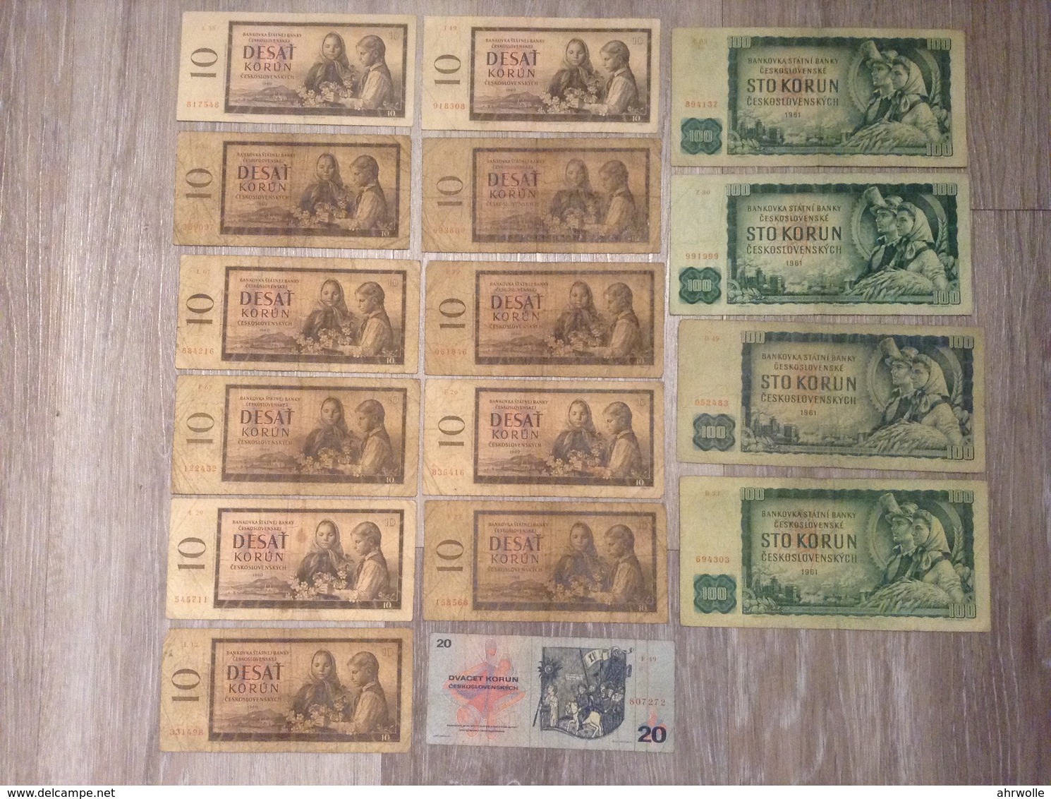 16 Banknoten 530 Korun Bankovka Statni Banky Ceskoslovenske CSSR Tschechoslowakei Jahr 1960, 1961,1970 - Tchécoslovaquie