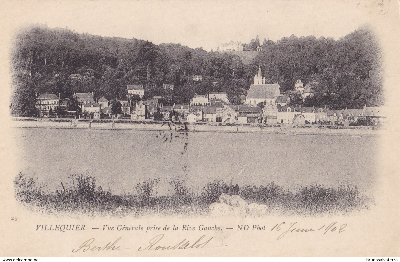 VILLEQUIER - Vue Générale Prise De La Rive Gauche - Villequier