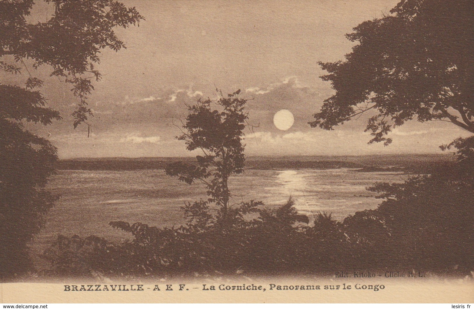 CPA -  A. E. F. - BRAZZAVILLE - LA CORNICHE - PANORAMA SUR LE CONGO - PIERRE BARREAU - Brazzaville