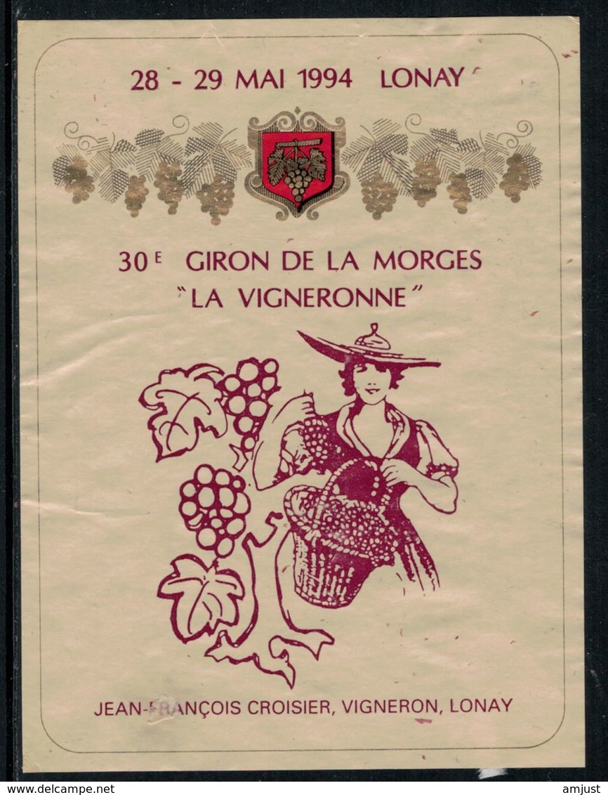 Rare // Etiquette De Vin // Musiques // Lonay, Giron De La Morges "La Vigneronne" - Música