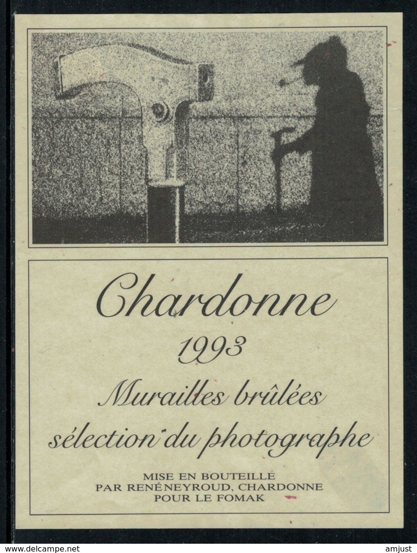 Rare // Etiquette De Vin // Art-Photographie // Chardonne, Sélection Du Photographe - Art