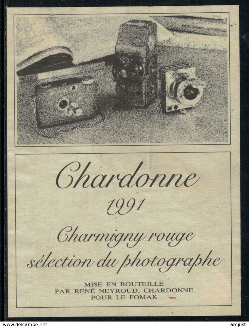 Rare // Etiquette De Vin // Art-Photographie // Chardonne Rouge, Sélection Du Photographe - Art