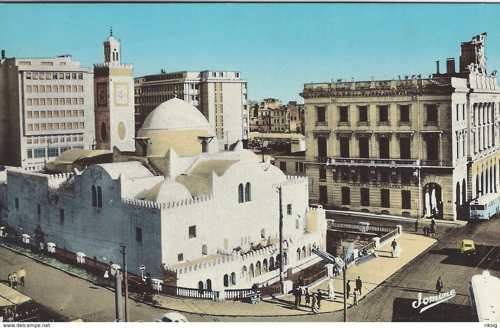 Alger - El-Djezair La Place Des Martyrs Et La Grande Mosquee.Sent To Denmark 1967.    S- 4458 - Churches & Cathedrals
