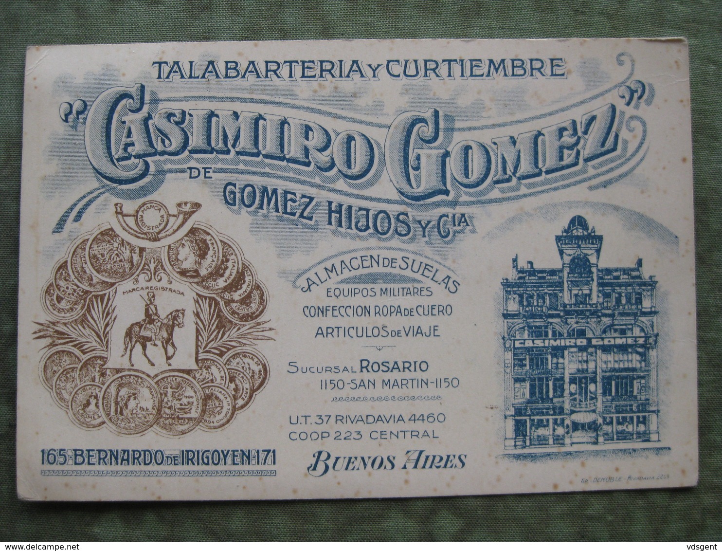 BUENOS AIRES - TALABARTERIA Y CURTIEMBRE "CASIMIRO GOMEZ"  ( 2 Scans ) - Argentinien