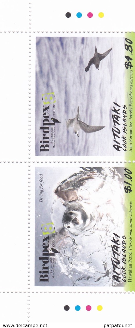 Aitutaki YV ? N 2018 WWF Pterodroma - Unused Stamps