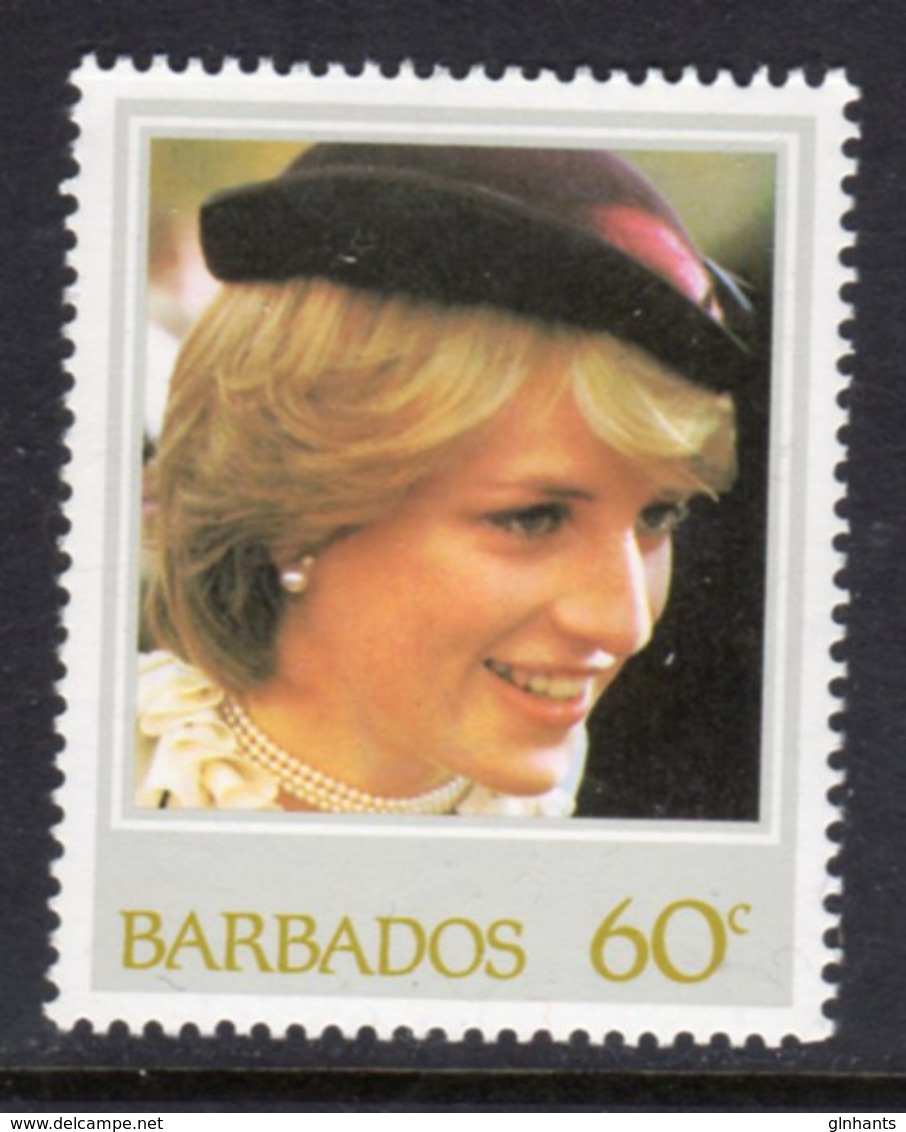 BARBADOS - 1982 60c DIANA BIRTHDAY STAMP FINE MNH ** SG 706 - Barbados (1966-...)